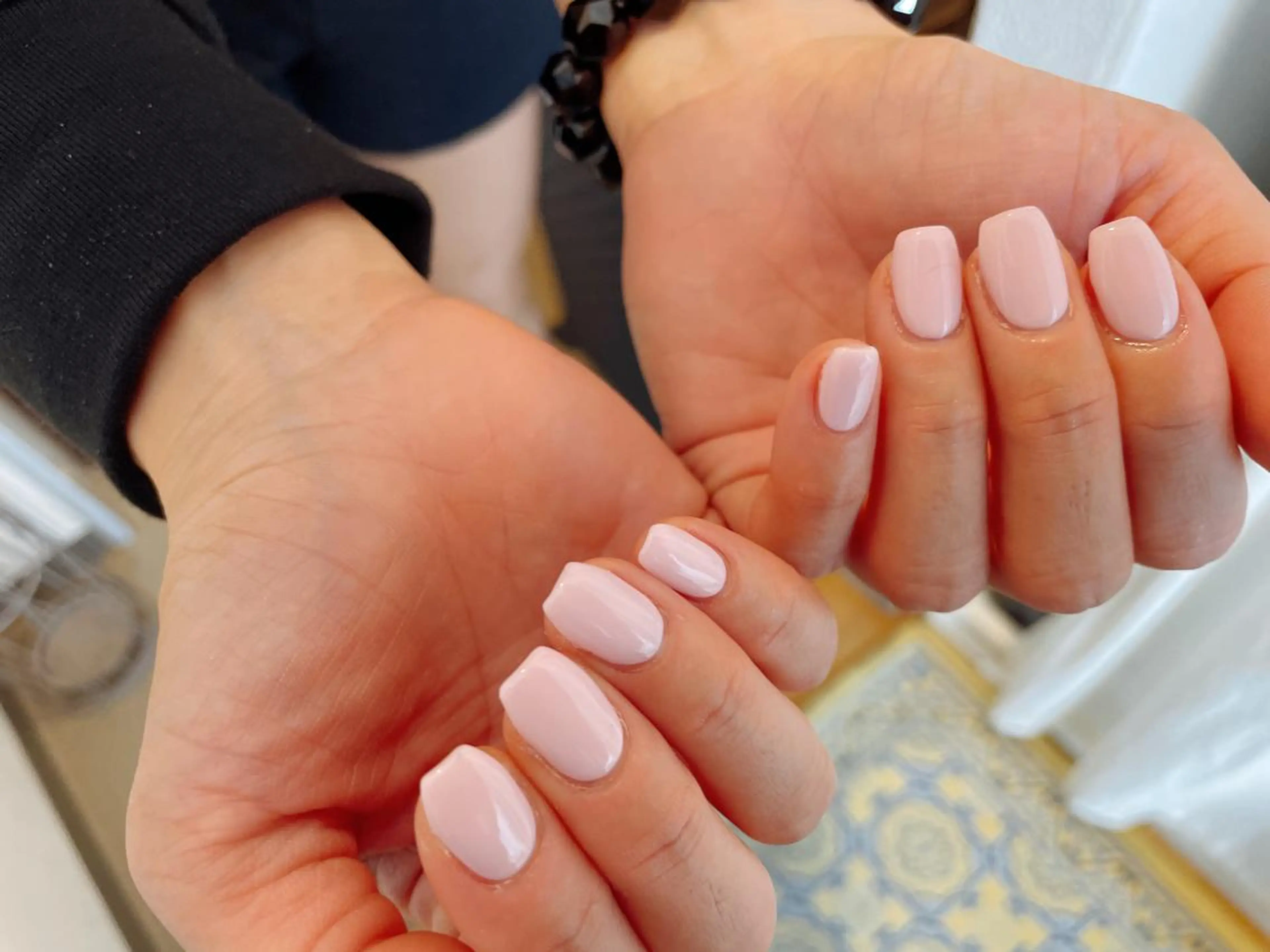 ネイル ワンカラーネイル ピンク Mogu nail 二子玉川のネイルデザイン