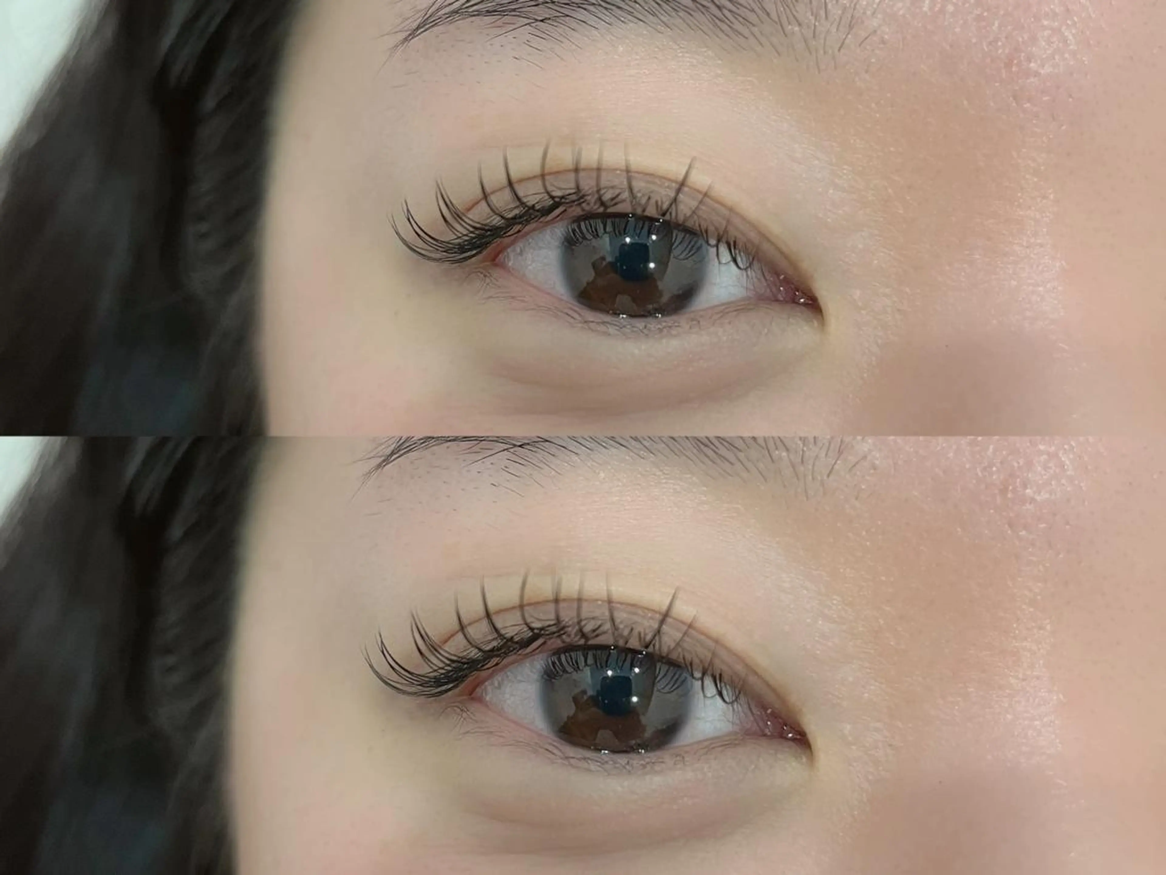 マツエク・マツパ Cカール フラットラッシュ MAQUM𖤐 Satsumiのマツエク・マツパデザイン