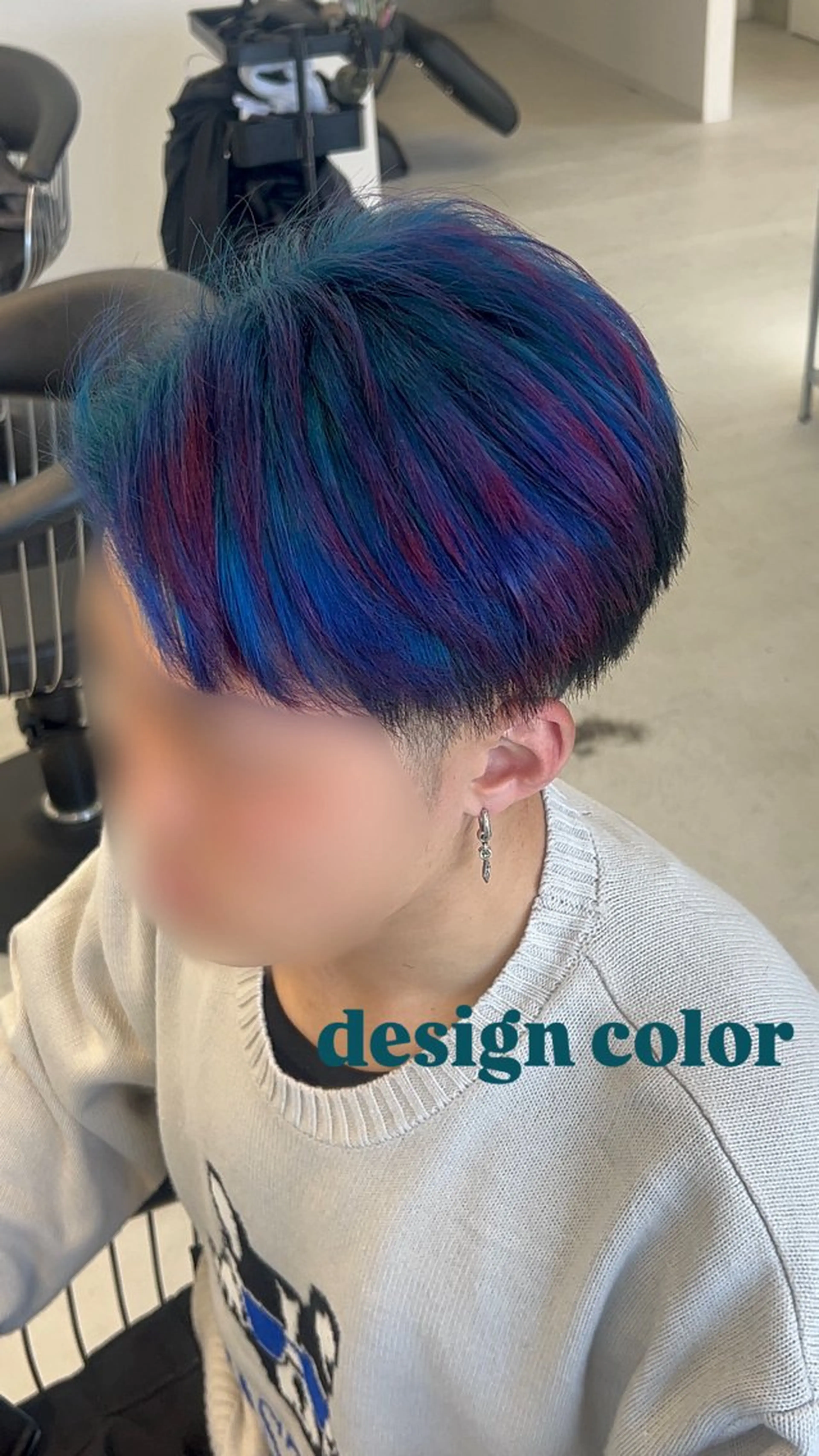 カラー メンズ グラデーションカラー カット ヘアカラー En/ ひなたのヘアスタイル