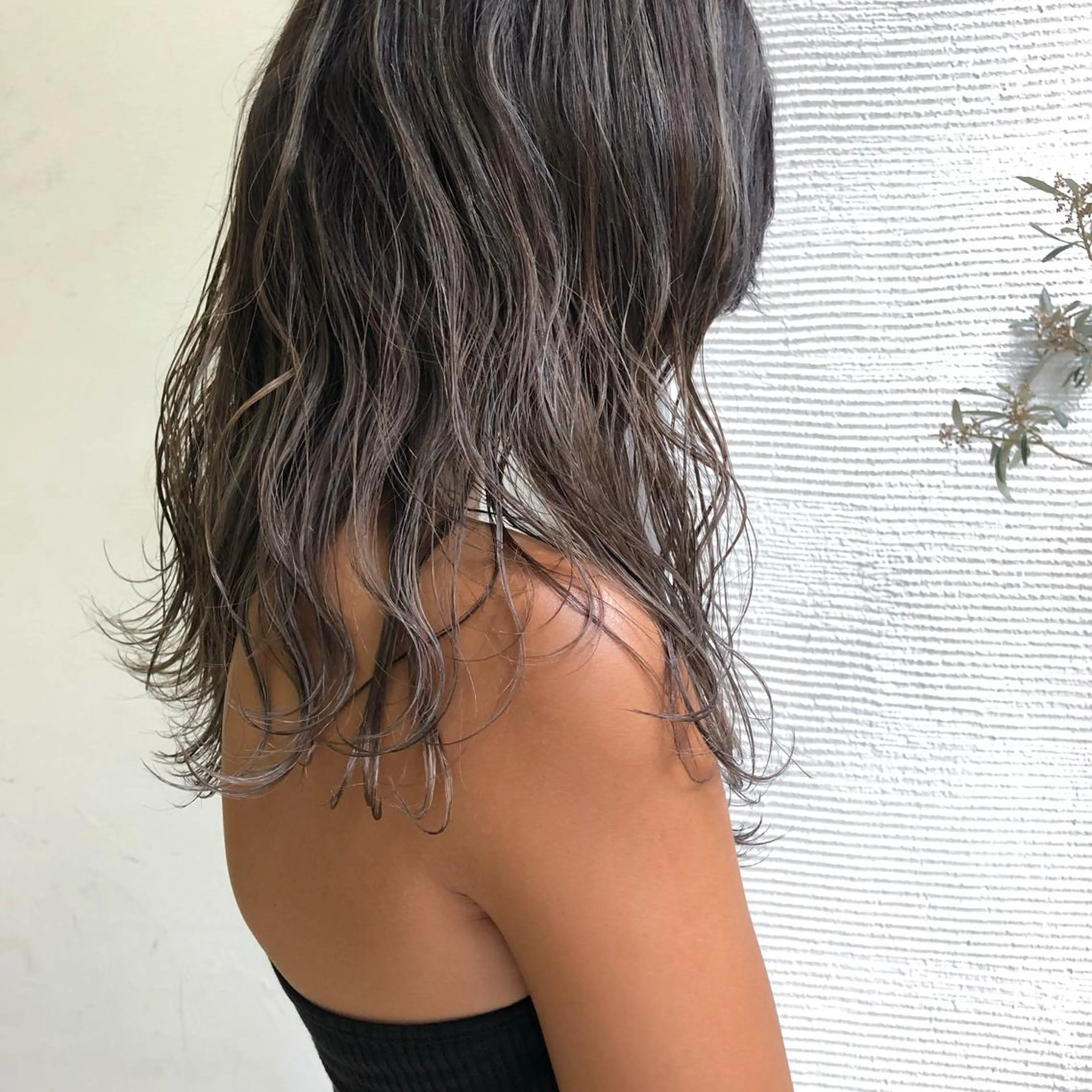 セミロング カラー ハイライトカラー ハイライト Tao所属・藤川 大智のヘアスタイル