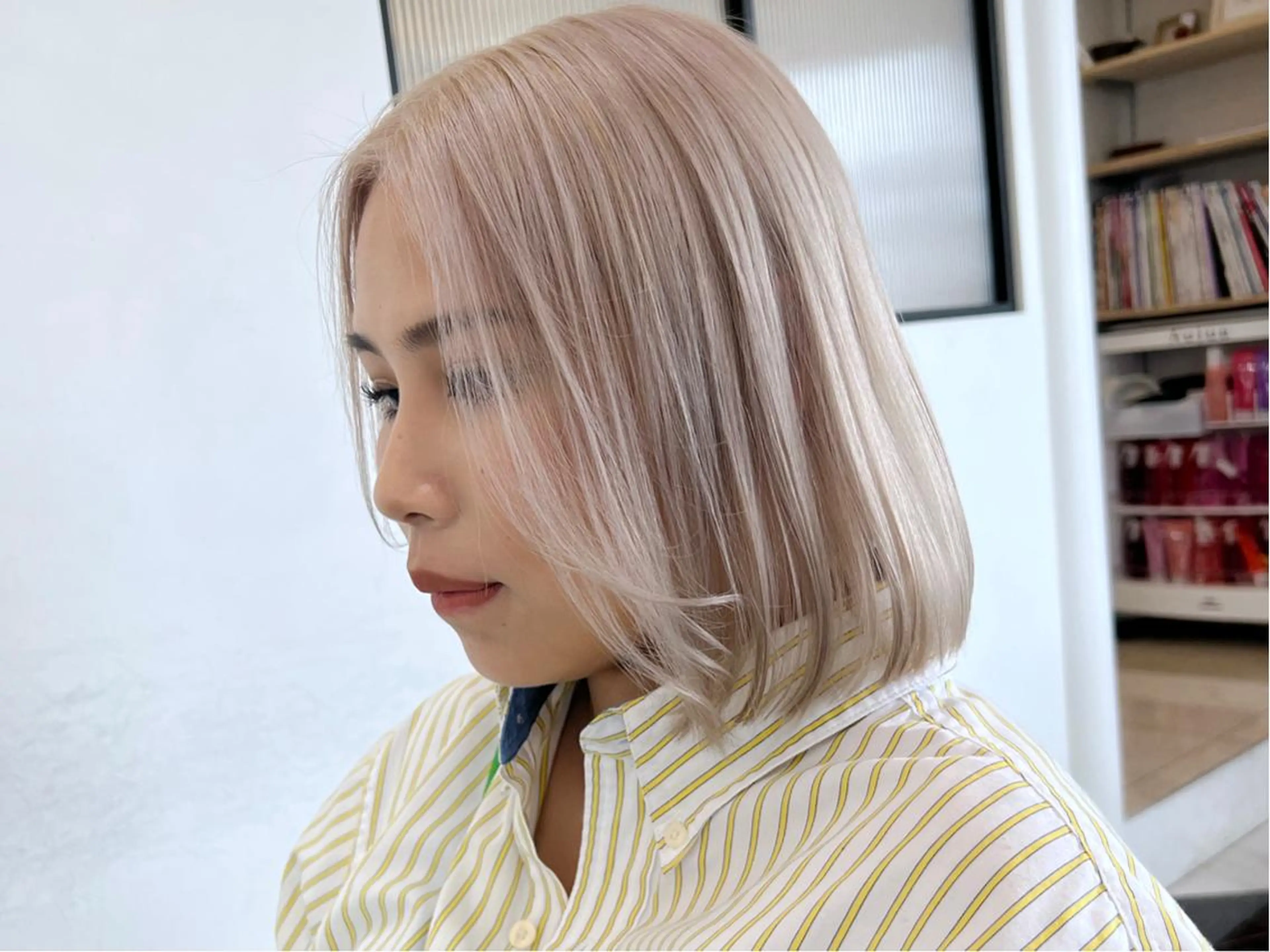 ☘️垢抜けましょう☘️ケアブリーチ+カラー+オージュアトリートメントの写真