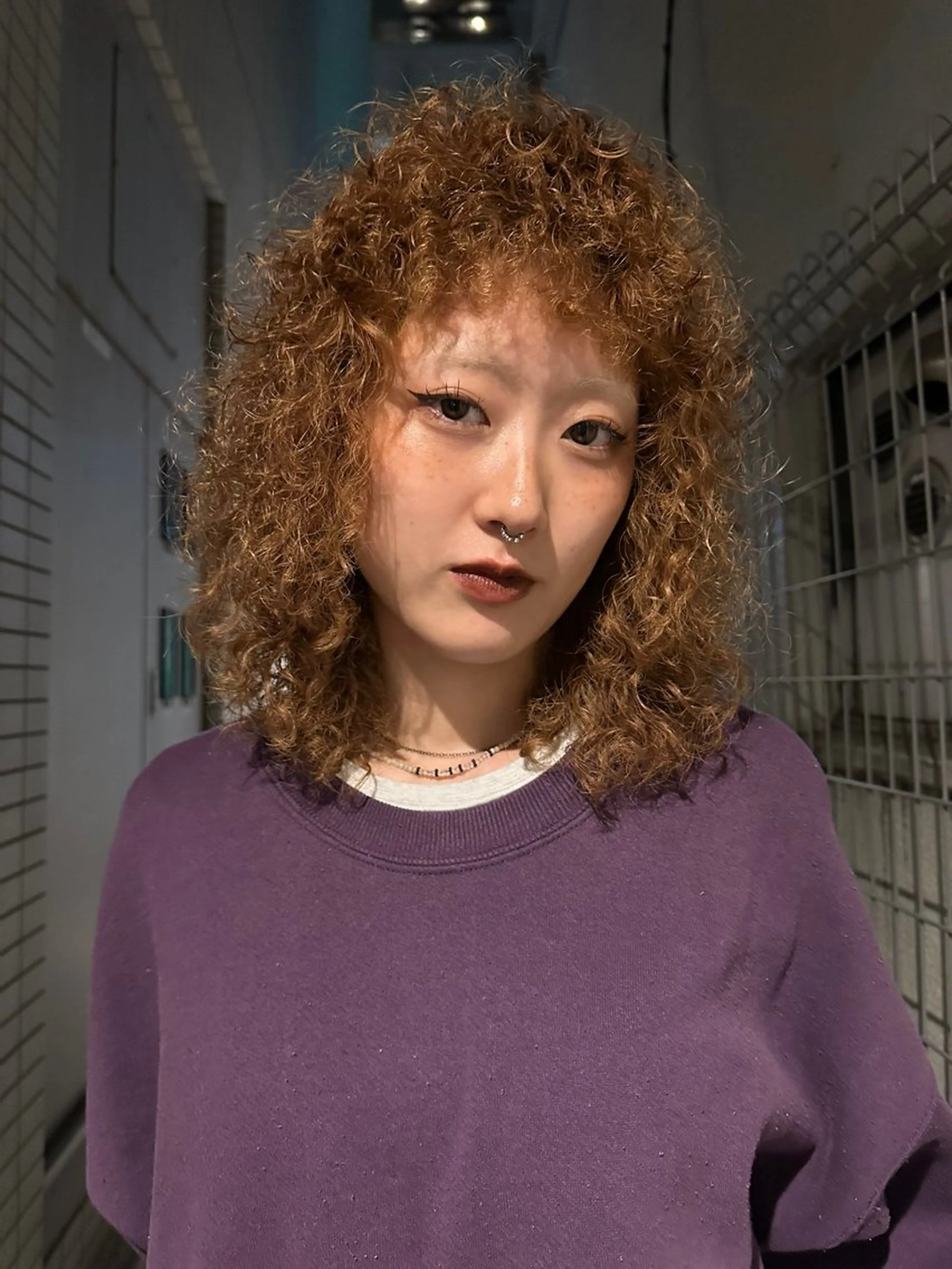 カット＋スパイラルパーマ（髪の毛肩下）＋トリートメントの写真