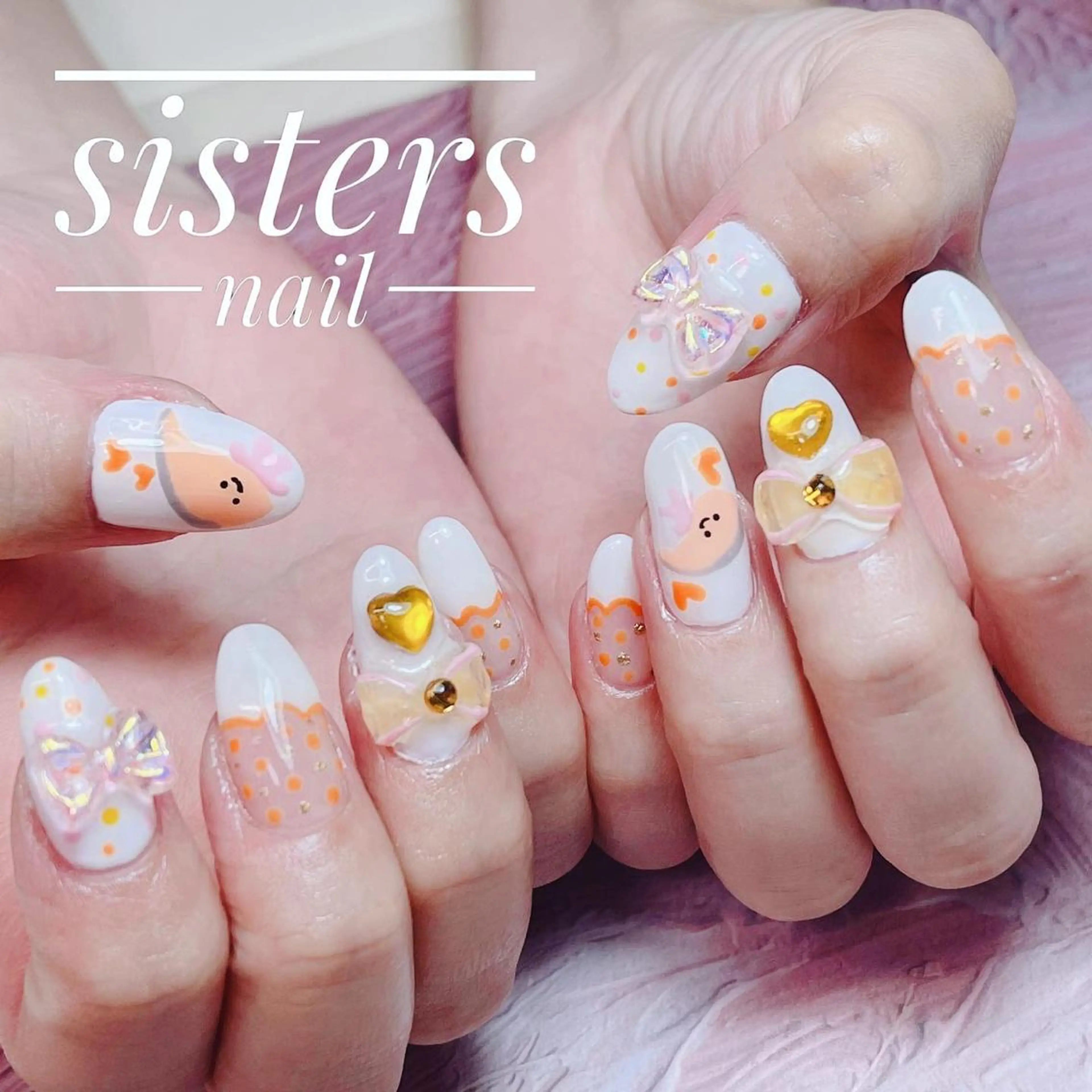 ネイル アートネイル 夏ネイル sisters nail.fのネイルデザイン