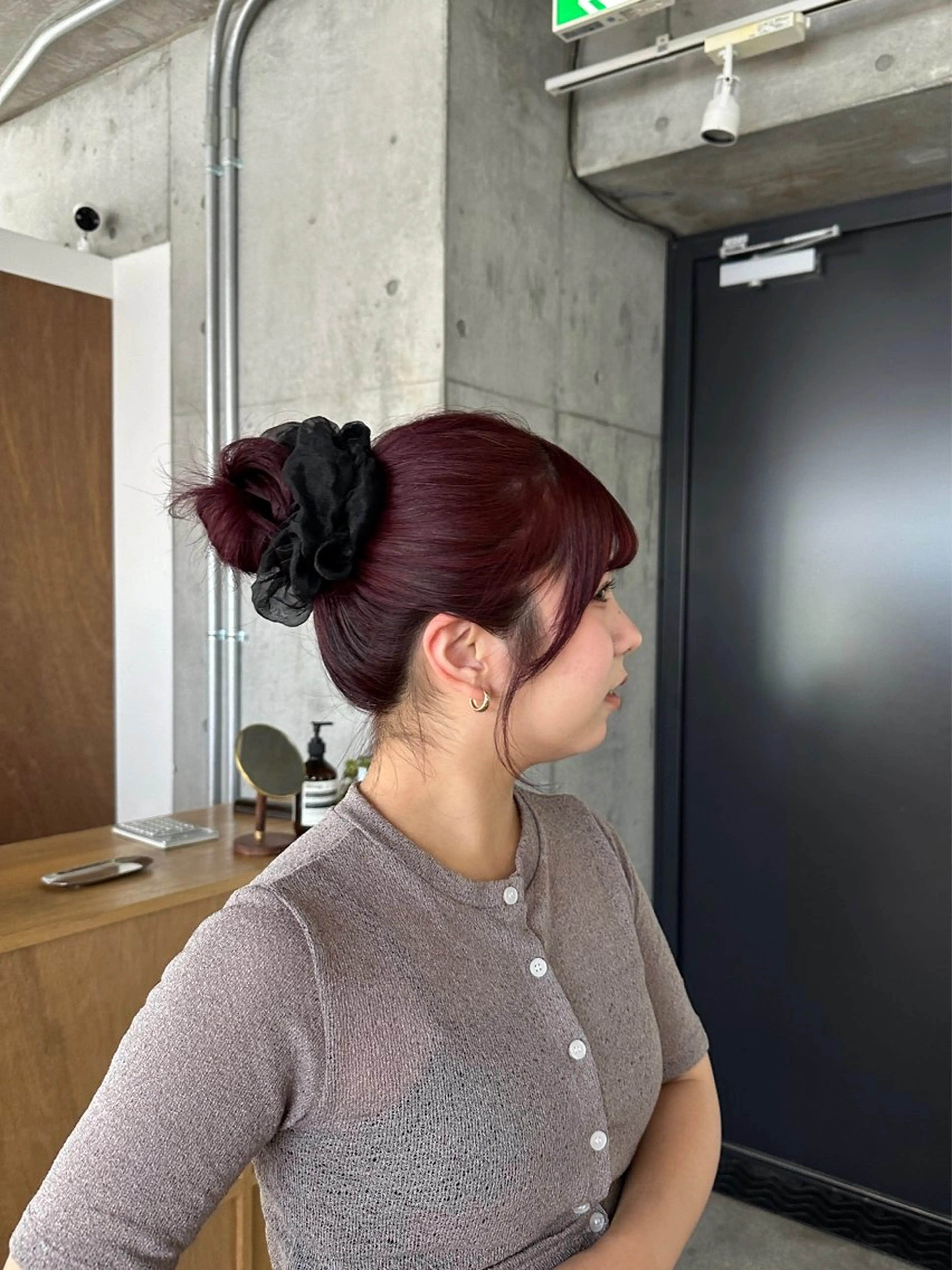 カラー レッドカラー 中里　凜 /自由が丘のヘアスタイル