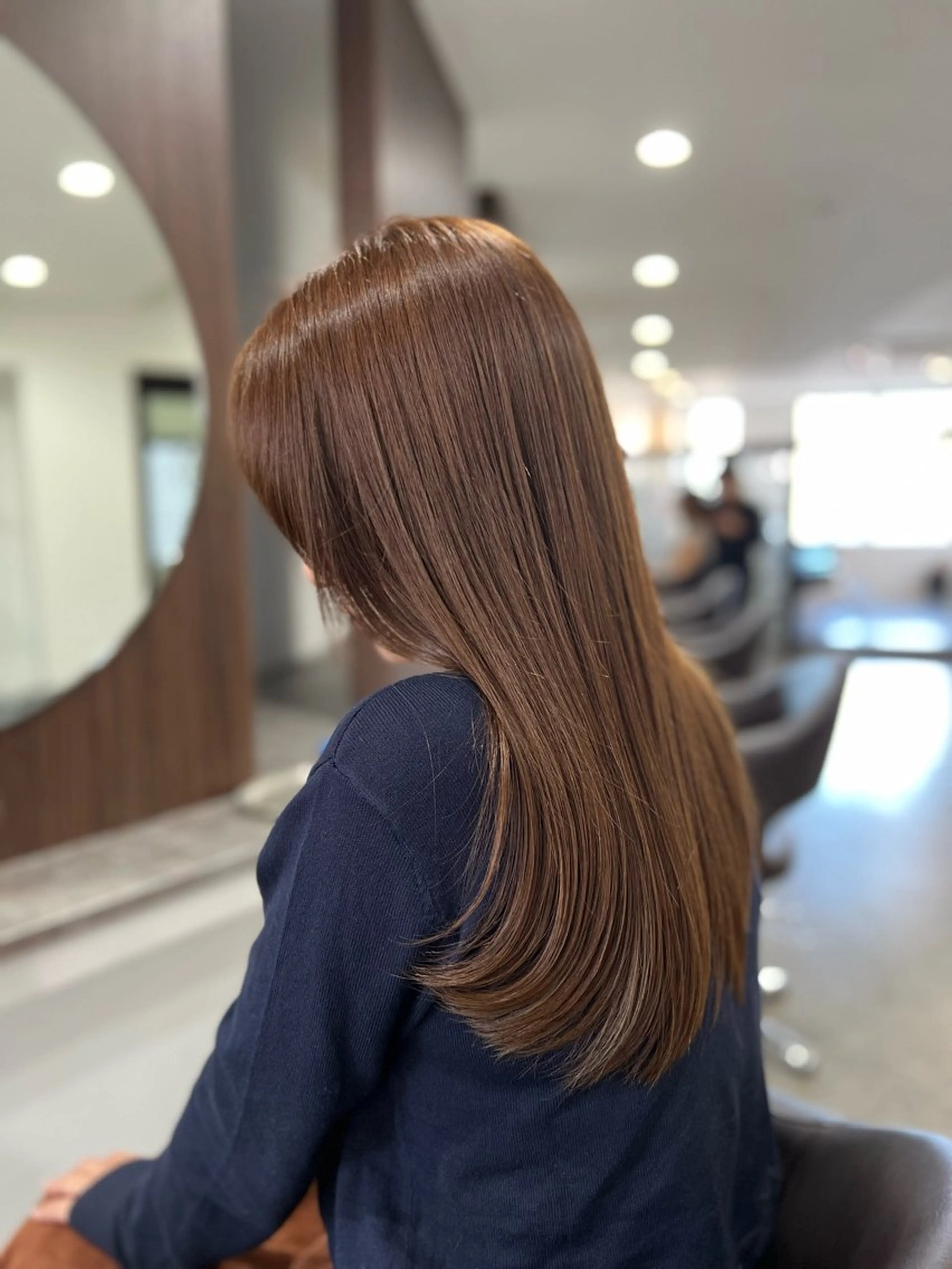 ロング 髪質改善 縮毛矯正 トリートメント 酸性ストレート カット ヘアカラー トリートメント 艶髪/髪質改善 【熊野隼人】のヘアスタイル