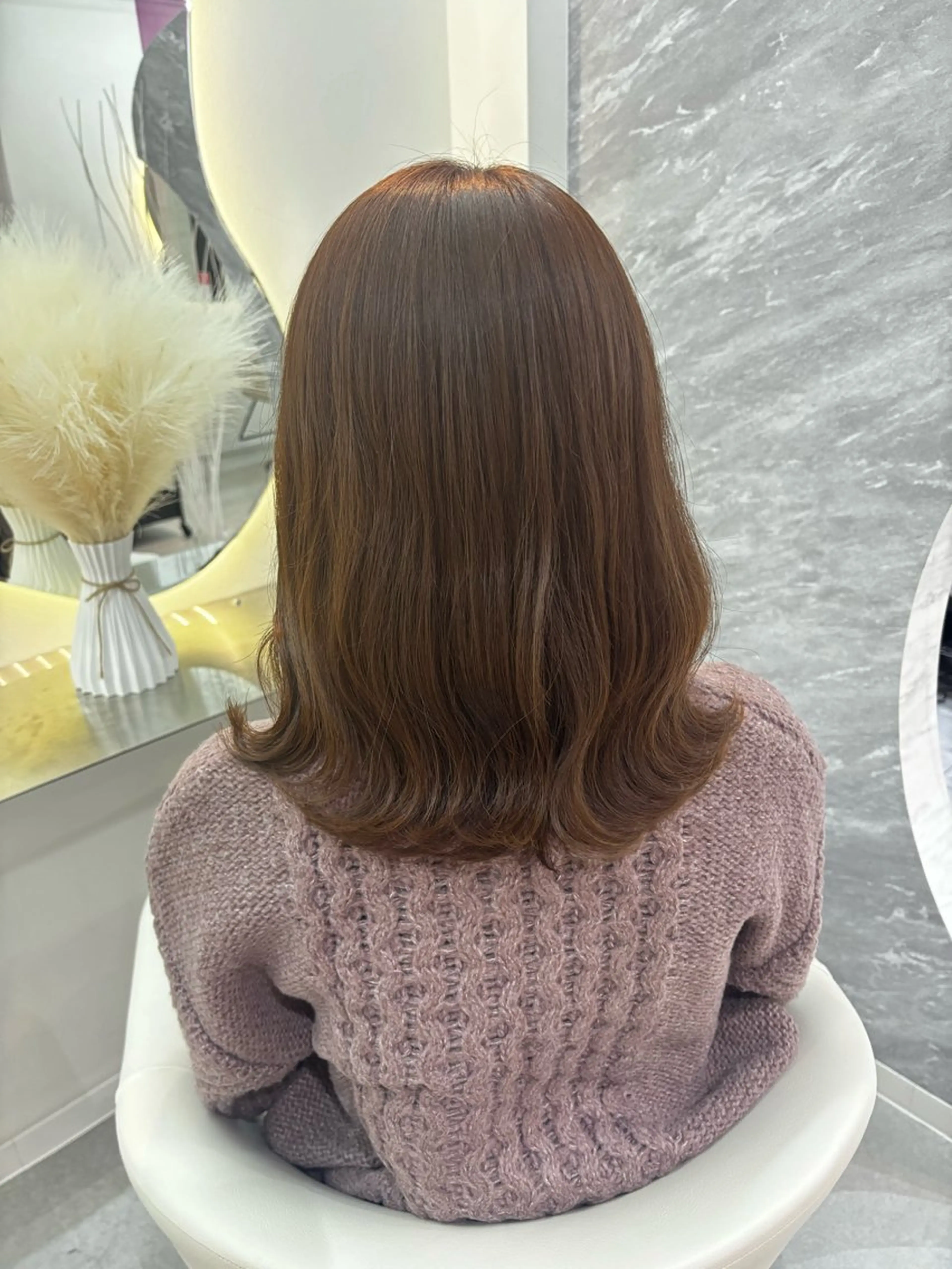 ミディアム カラー パーマ ヘアアレンジ メンズ キッズ 🤍韓国風/艶髪🤍 鳥越美羽のヘアスタイル