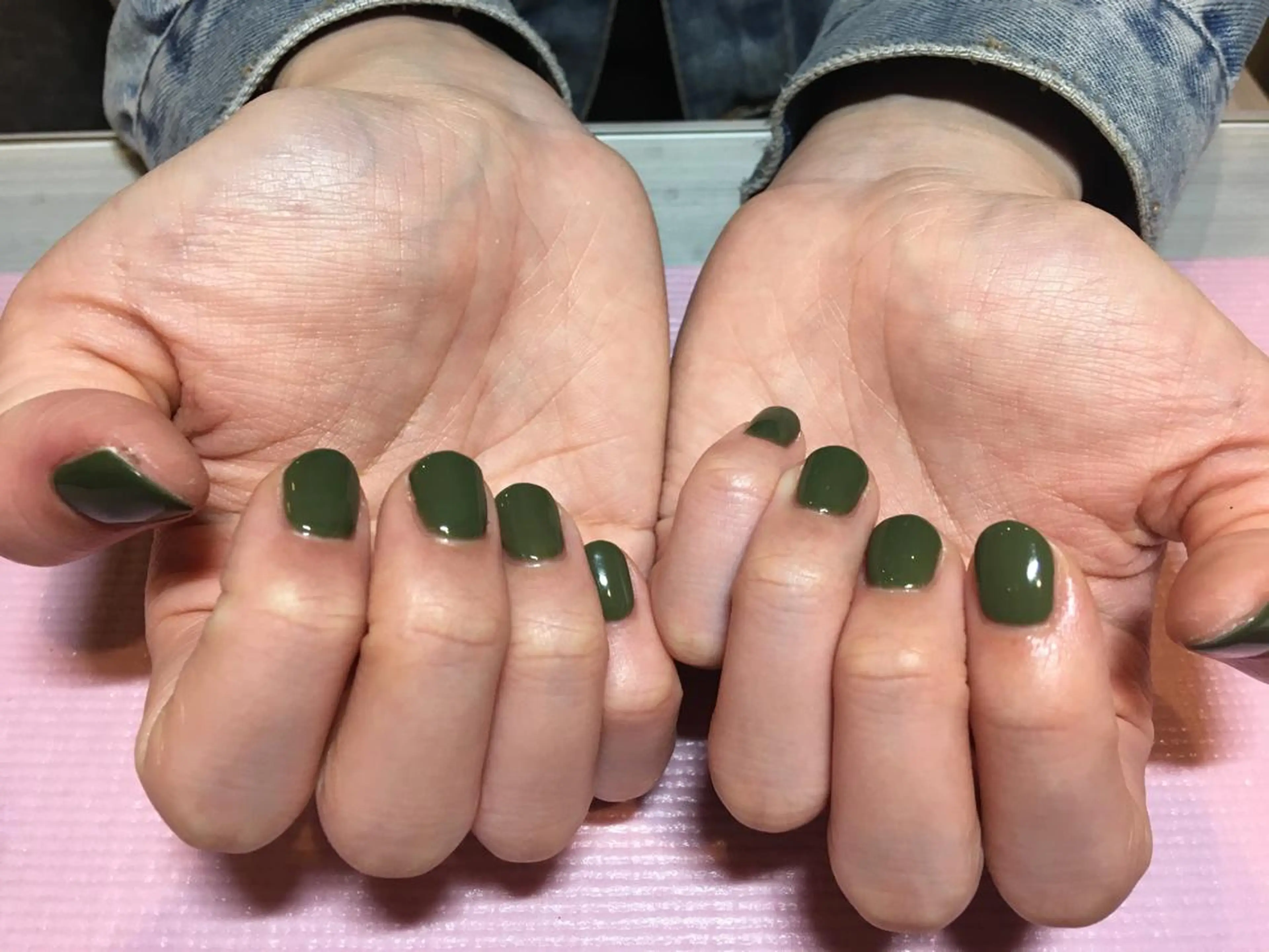 ネイル ワンカラーネイル Blushオーナー Shiinaのネイルデザイン