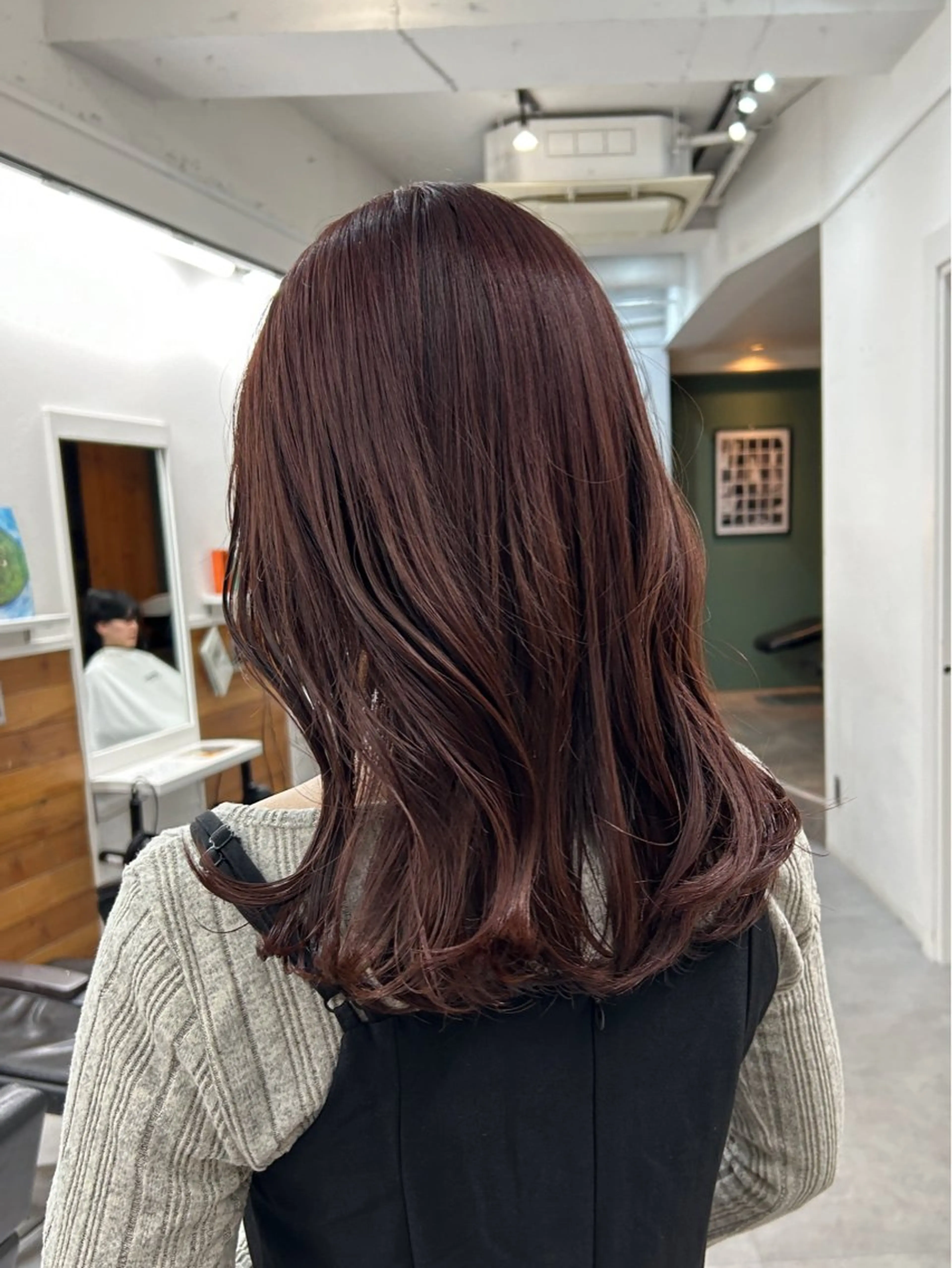 セミロング カラー レイヤーボブ/ 艶カラー/サナ🌼のヘアスタイル