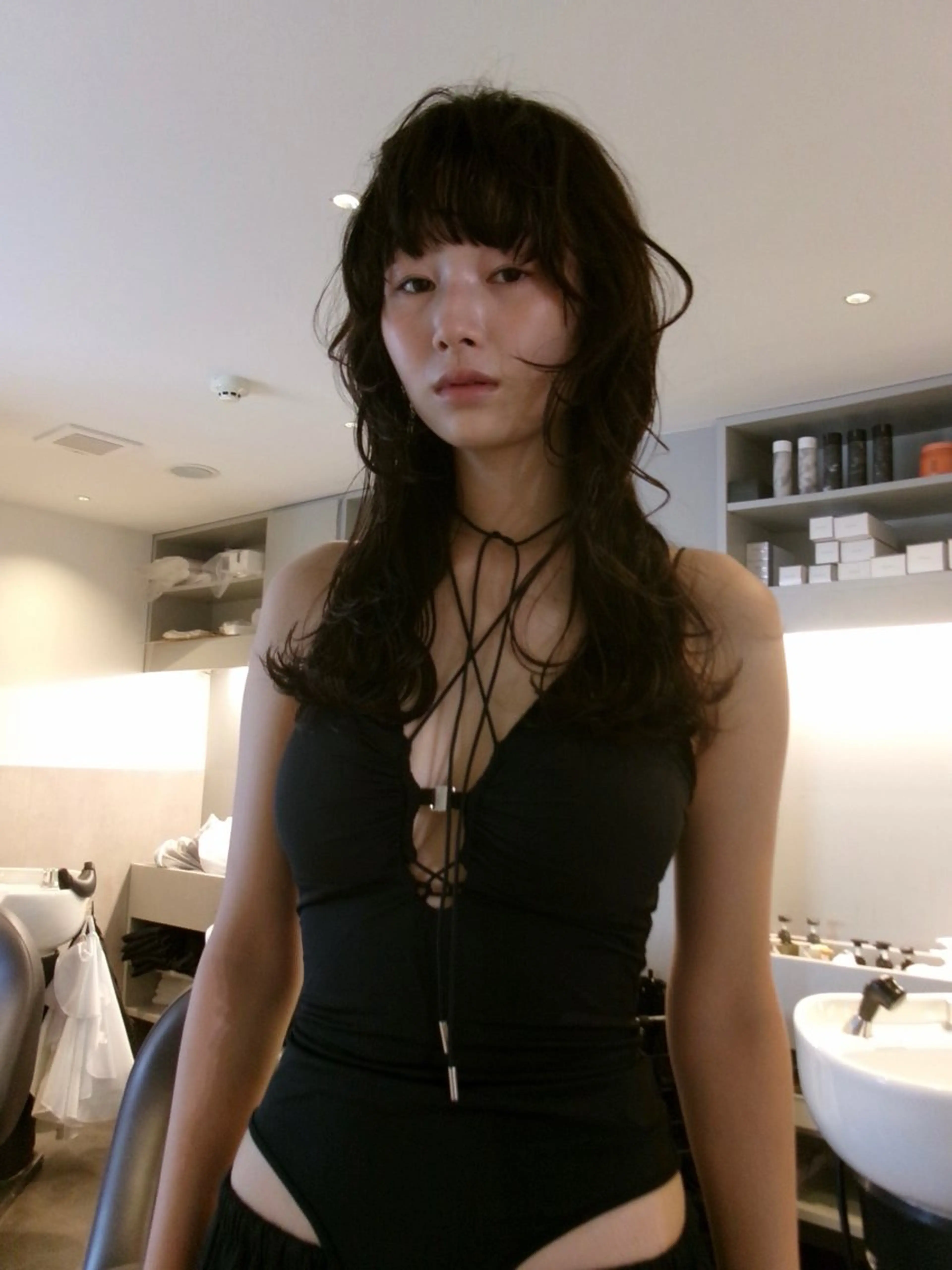 セミロング パーマ カット パーマ MARU レイヤー/パーマのヘアスタイル