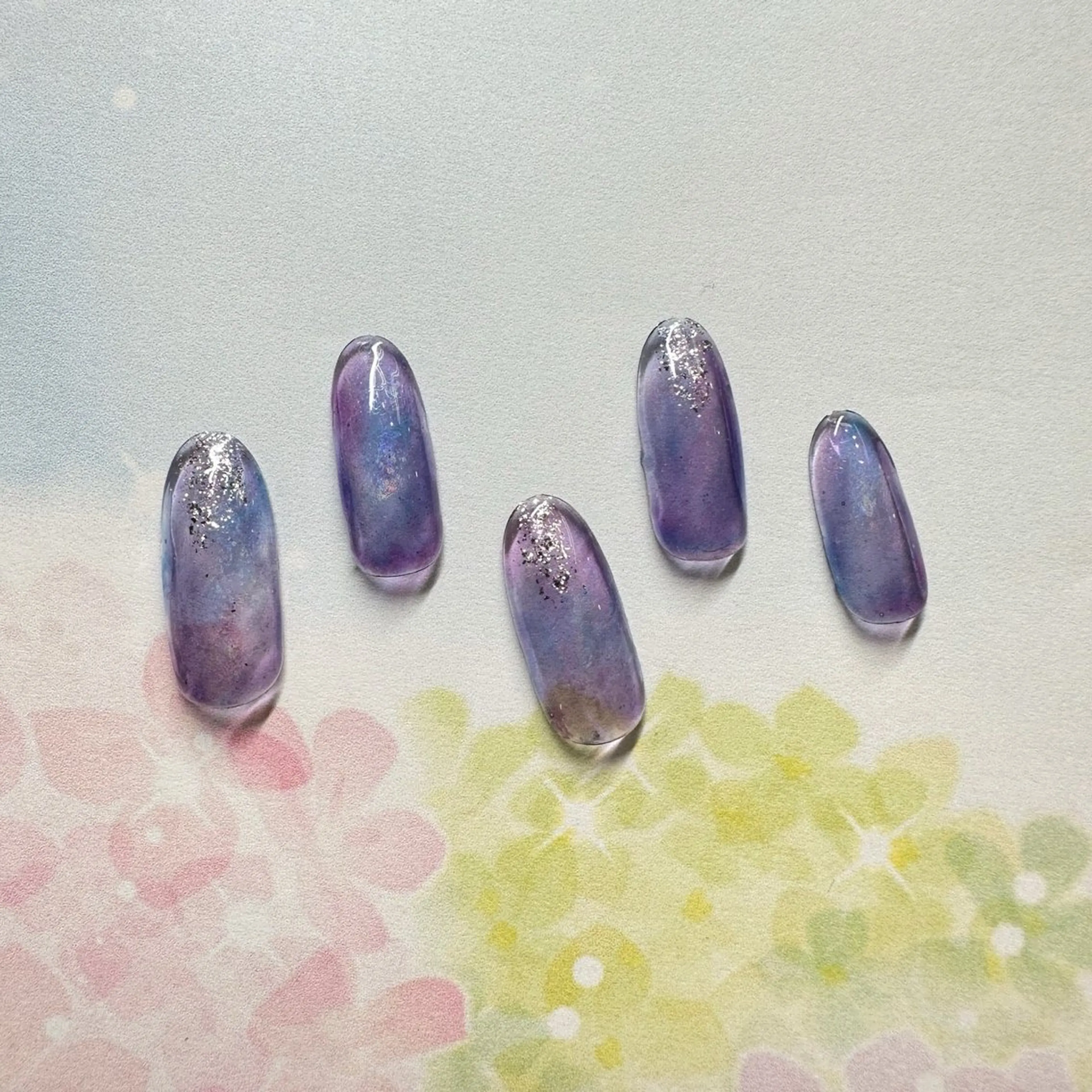 ネイル アートネイル ニュアンスネイル ネイルチップ ⭐︎休業中の練習⭐︎ JNA認定講師髙橋のネイルデザイン