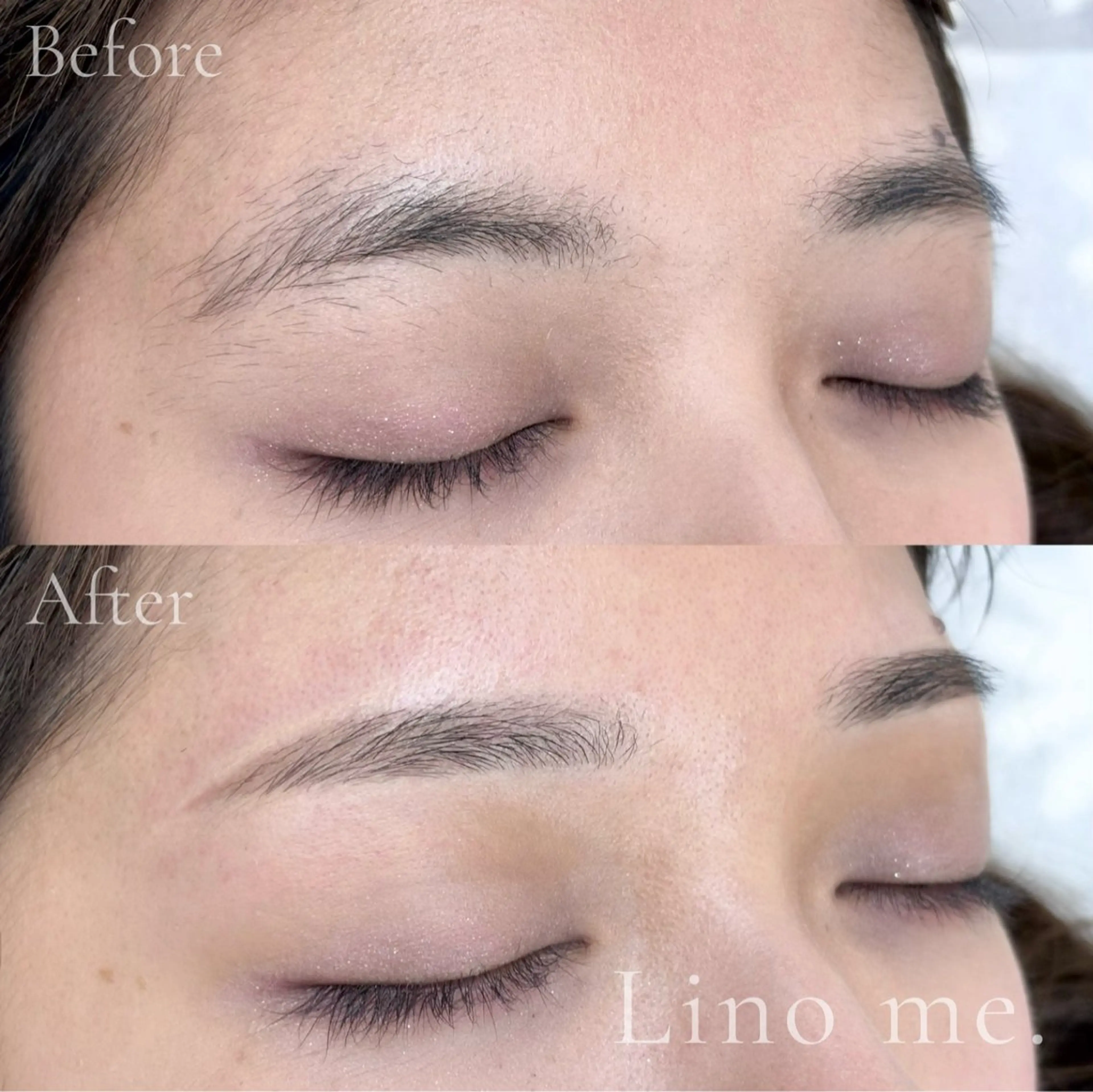 似合わせ ふんわり眉毛WAX脱毛＋間引き＋まつげパーマorパリジェンヌ★内部補修トリートメント&コーティング仕上げの写真