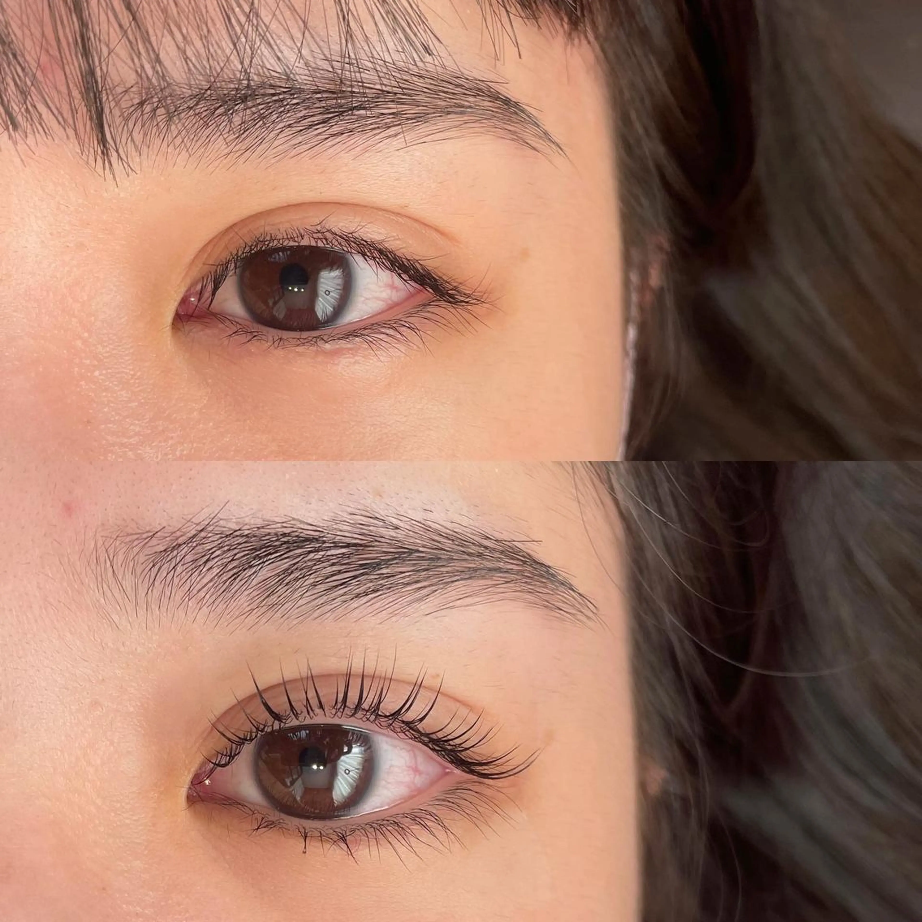 【人気】似合わせまつ毛パーマ+美眉デザインWAX パーソナルカラー仕上げの写真