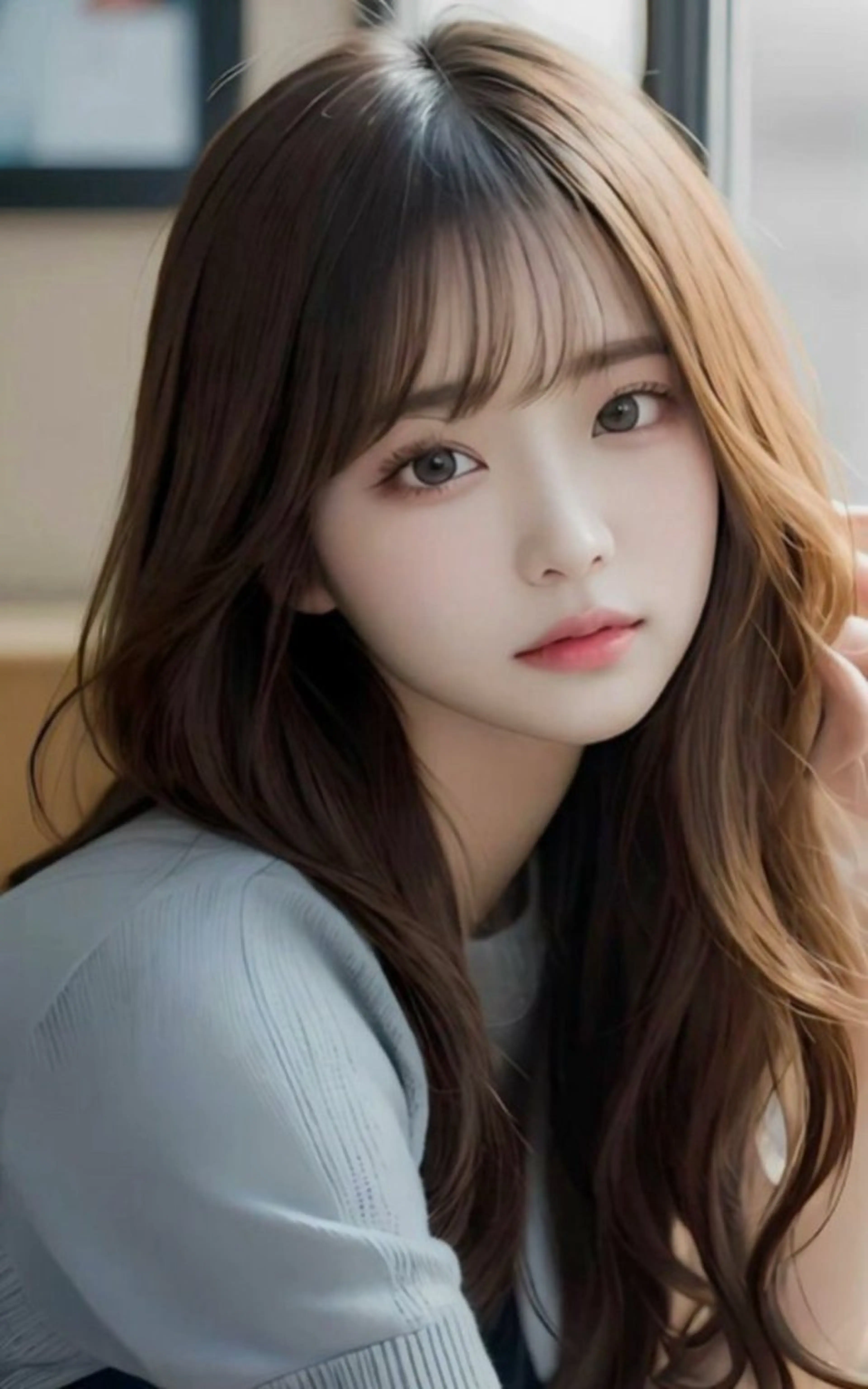 セミロング カット WINDbyCIEL所属・前髪顔周りカット専門 山﨑　歩のヘアスタイル