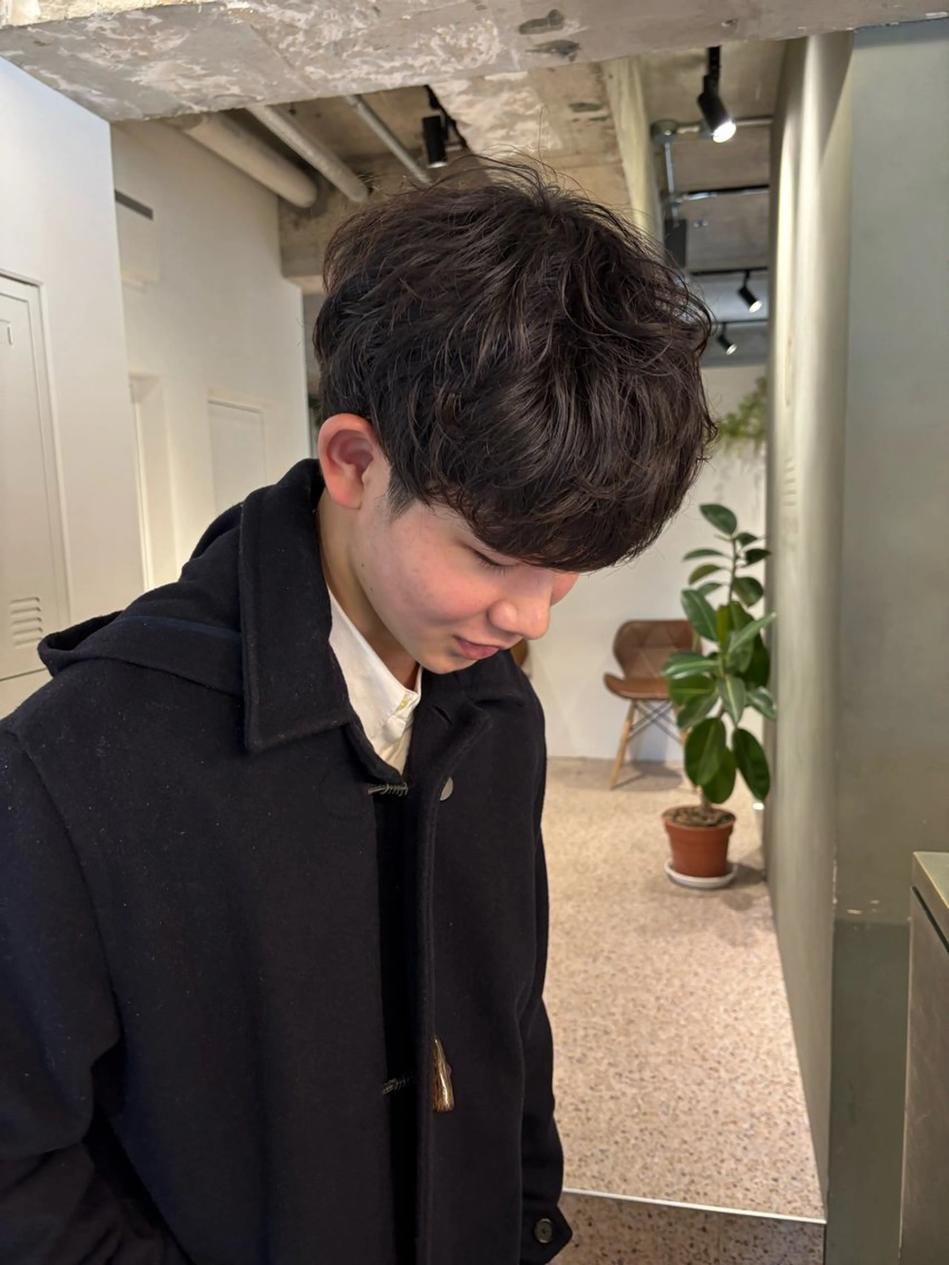 ショート パーマ メンズ メンズパーマ ニュアンスパーマ カット パーマ TONUKOA RUA下北沢店【トヌコア ルア】所属・丸山璃子 /パーマ/レイヤーのヘアスタイル