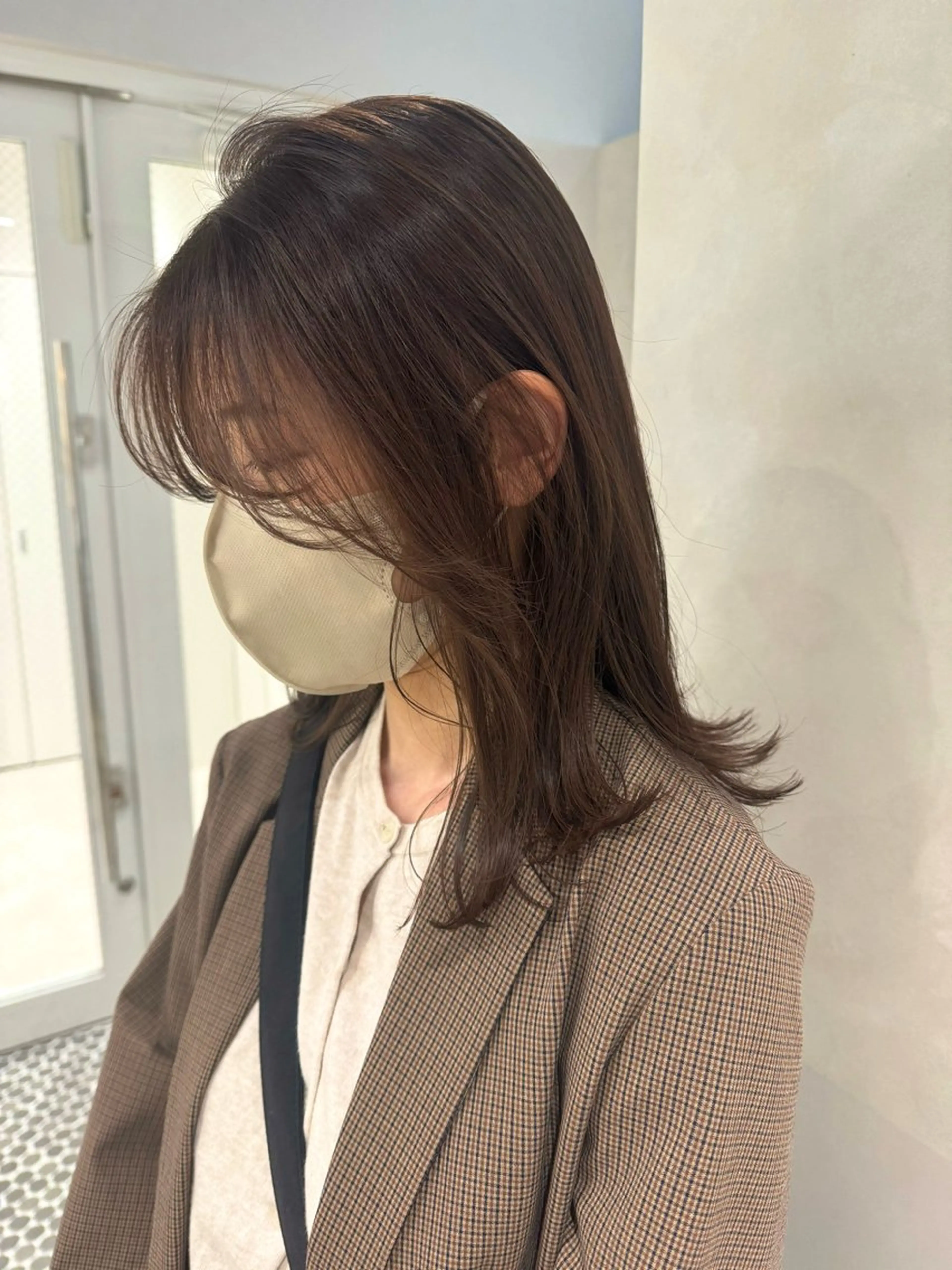 ミディアム 似合わせカット 透明感カラー✴︎ SAYAKAのヘアスタイル