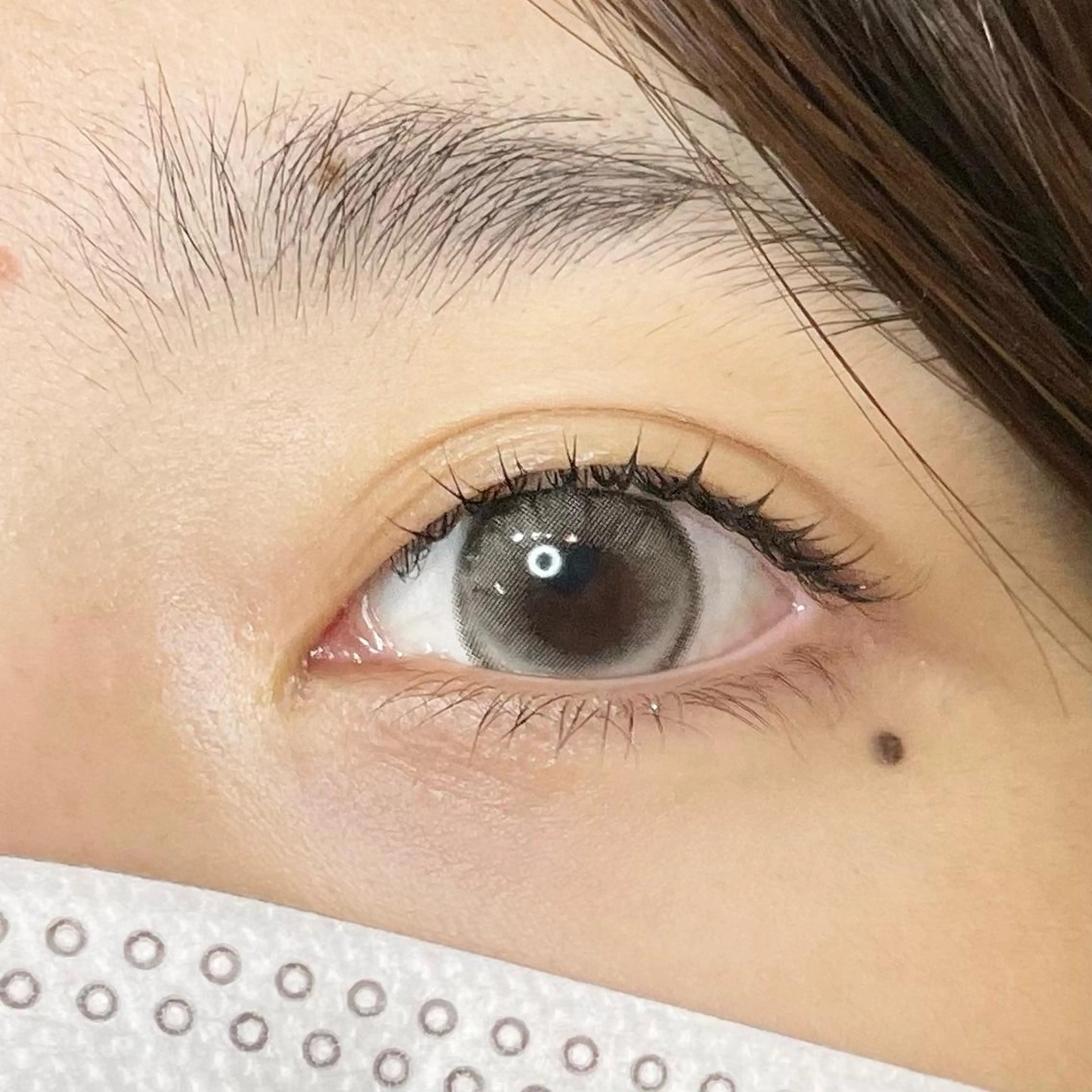 ショート カラー パーマ ヘアアレンジ メンズ キッズ ネイル マツエク・マツパ アイブロウ ナチュラル マツパ nail&eye Aoのマツエク・マツパデザイン