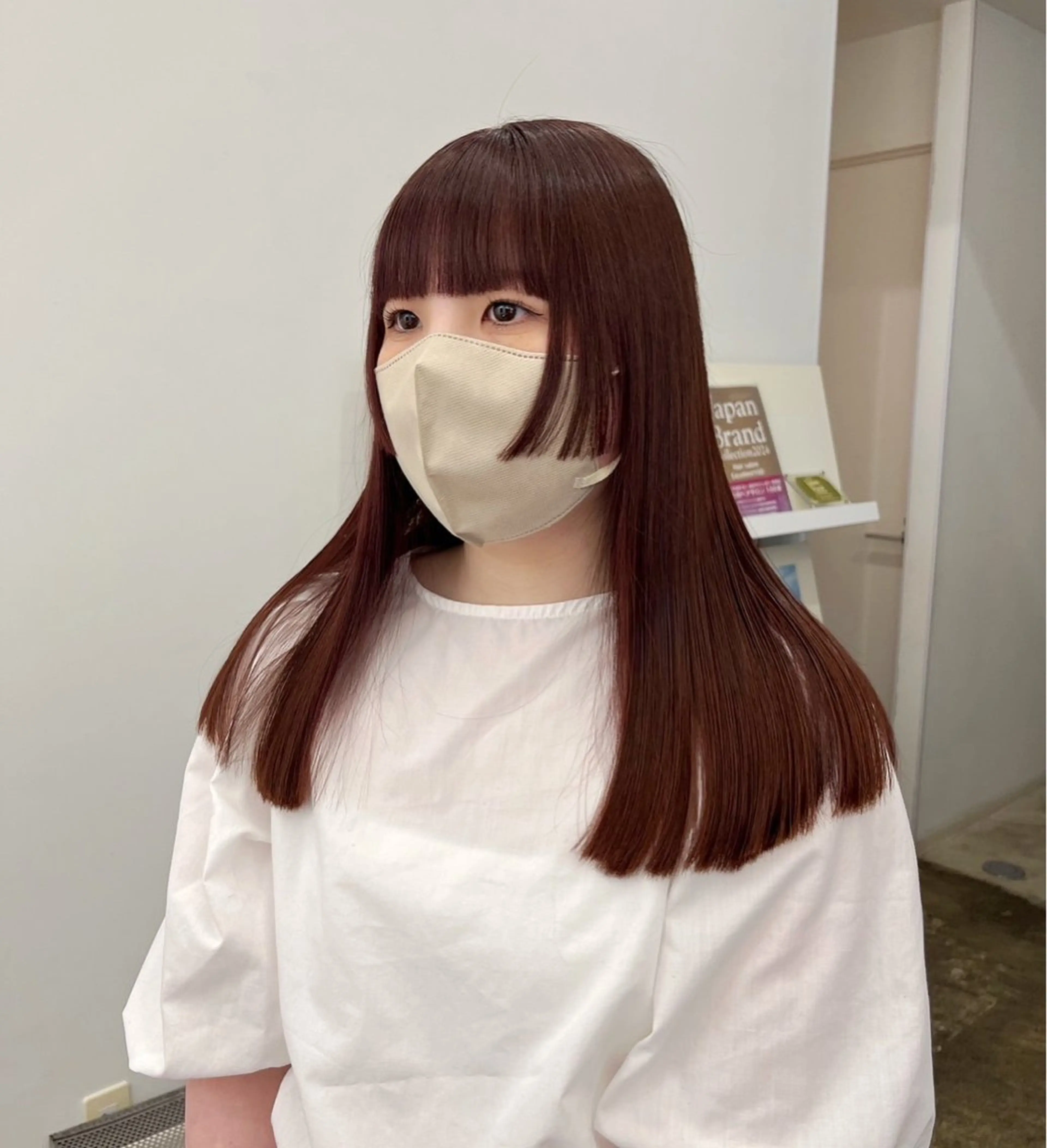 セミロング 姫カット LINE.ai所属・mei／周南 ／ぷつっと／レイヤーのヘアスタイル