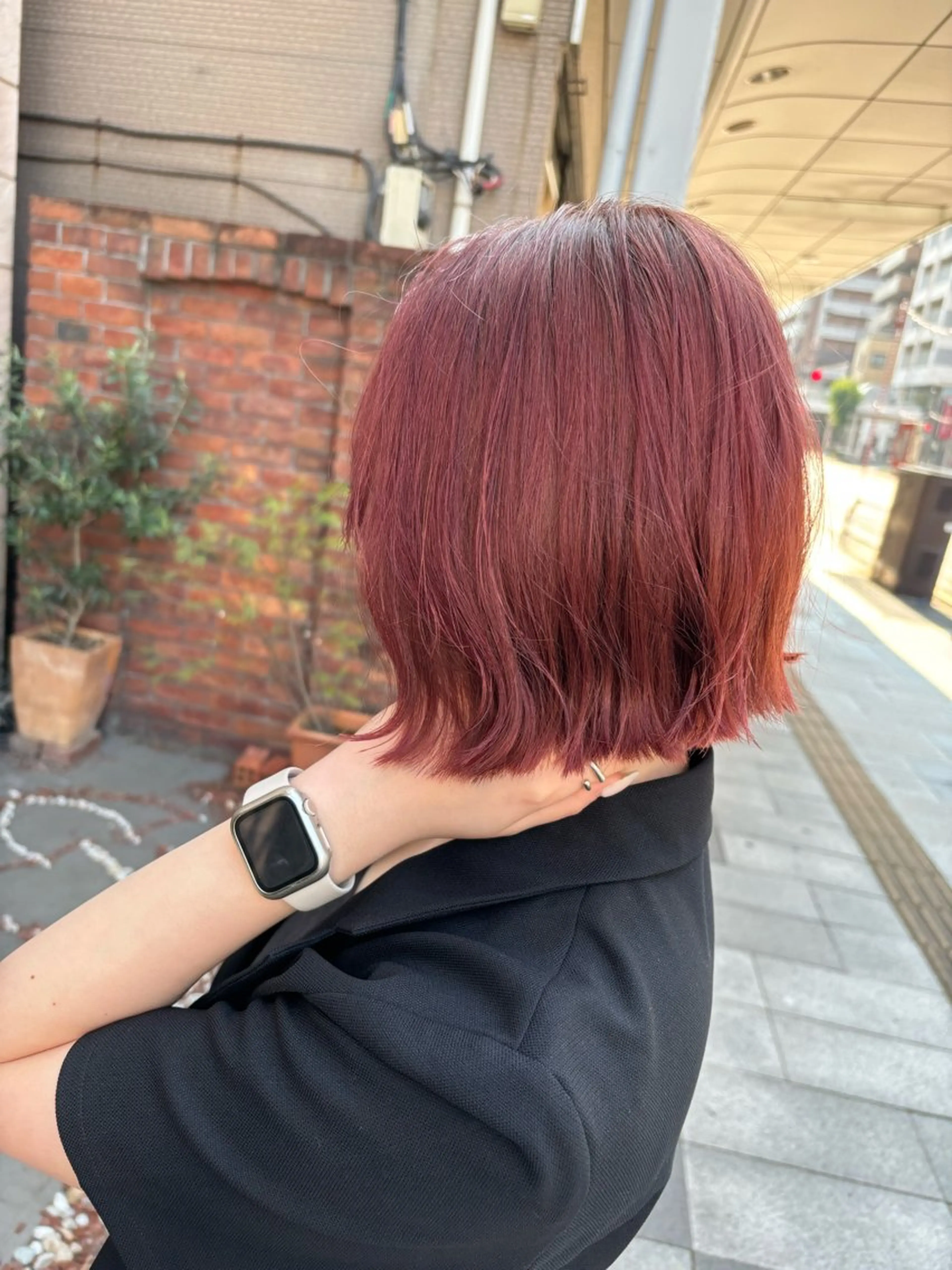 ショート ボブ ヘアカラー トリートメント SHIAN 八王子👼鬼塚さやかのヘアスタイル