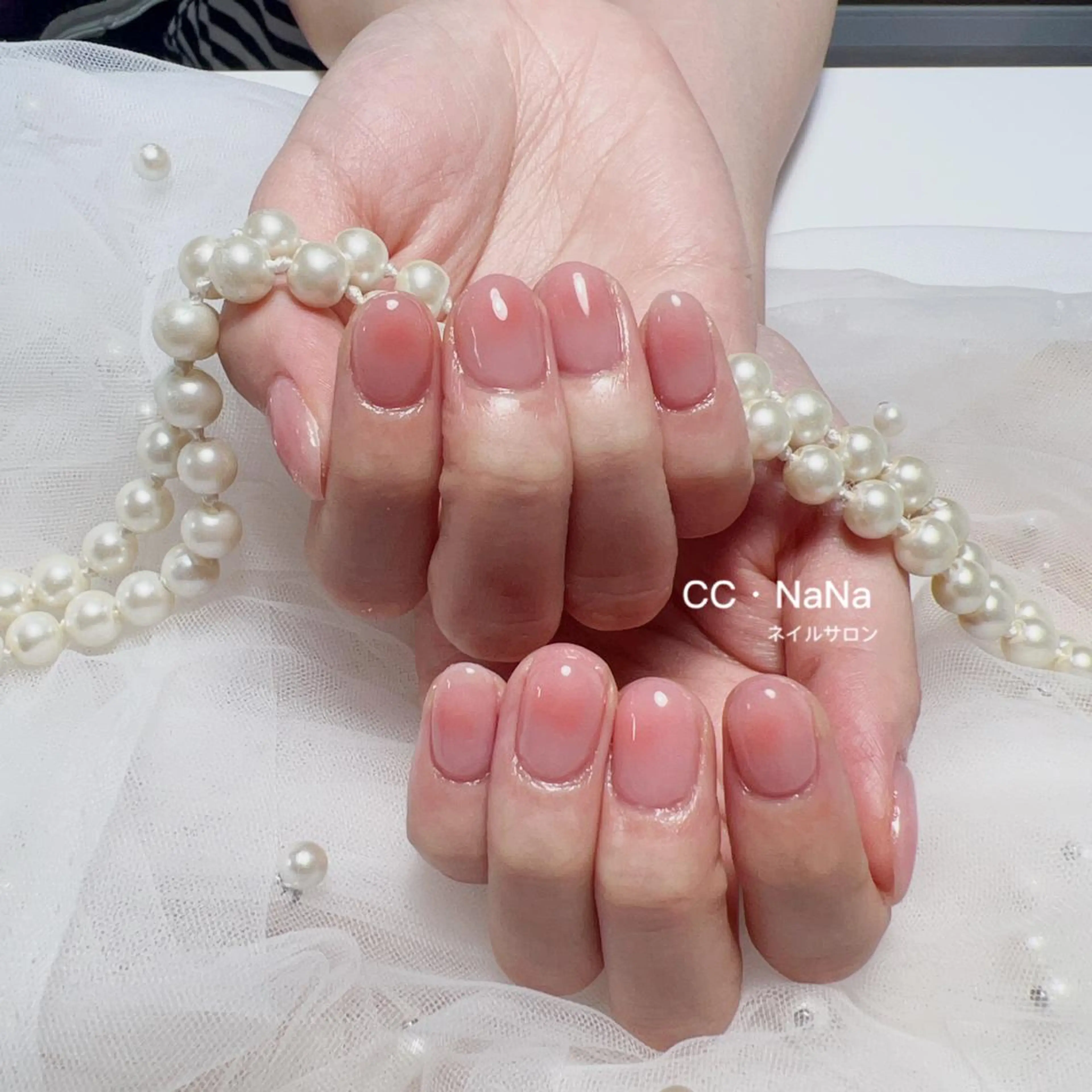 ネイル チークネイル ハンドネイル 💎CC・NaNa 韓国風ネイル🌙Cのネイルデザイン