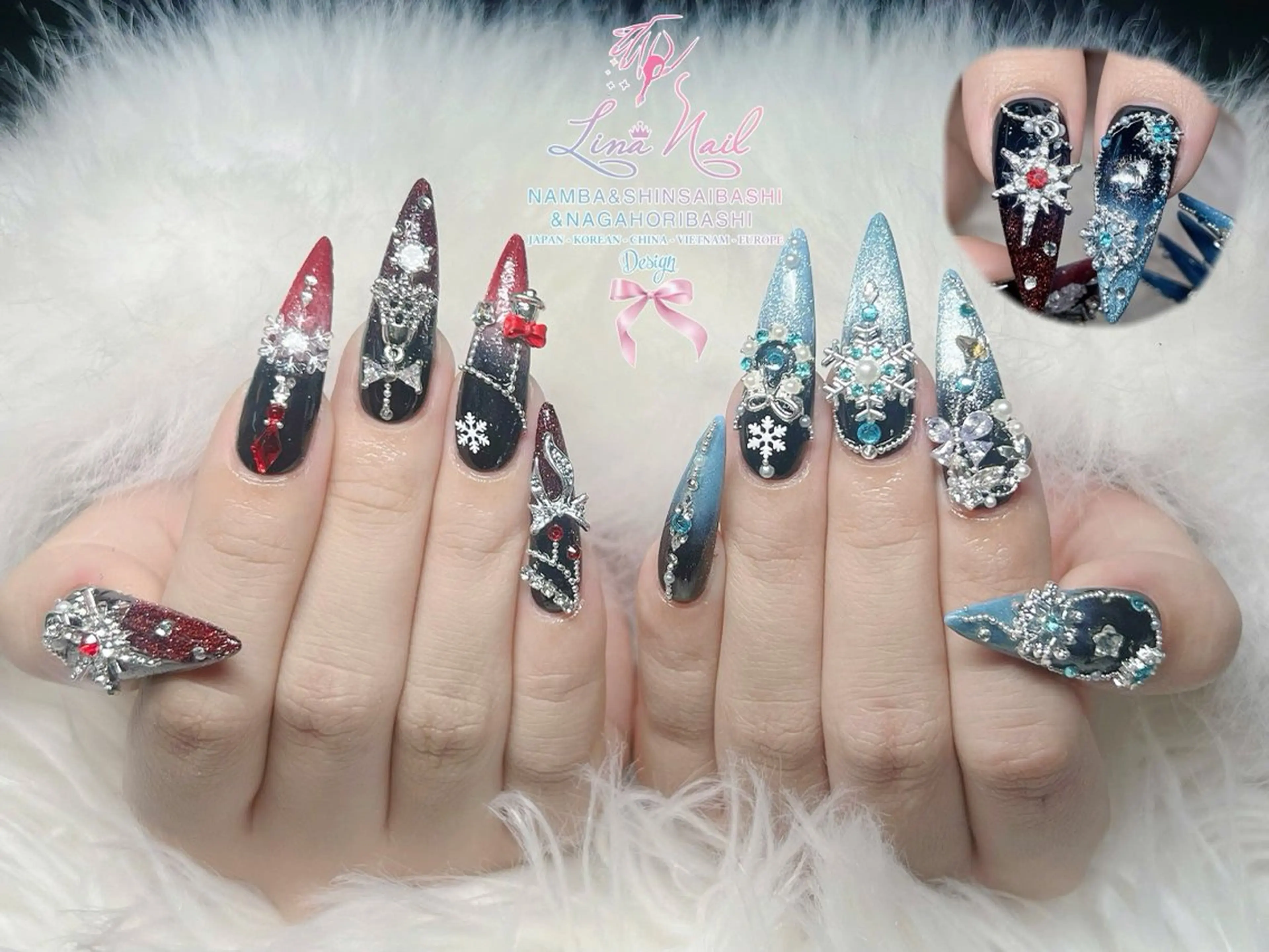 ネイル チークネイル 桜ネイル フラッシュネイル フットネイル ジェルネイル ハンドネイル ７９LINA NAIL 心斎橋店所属・リナネイル アメ村心斎橋店のネイルデザイン