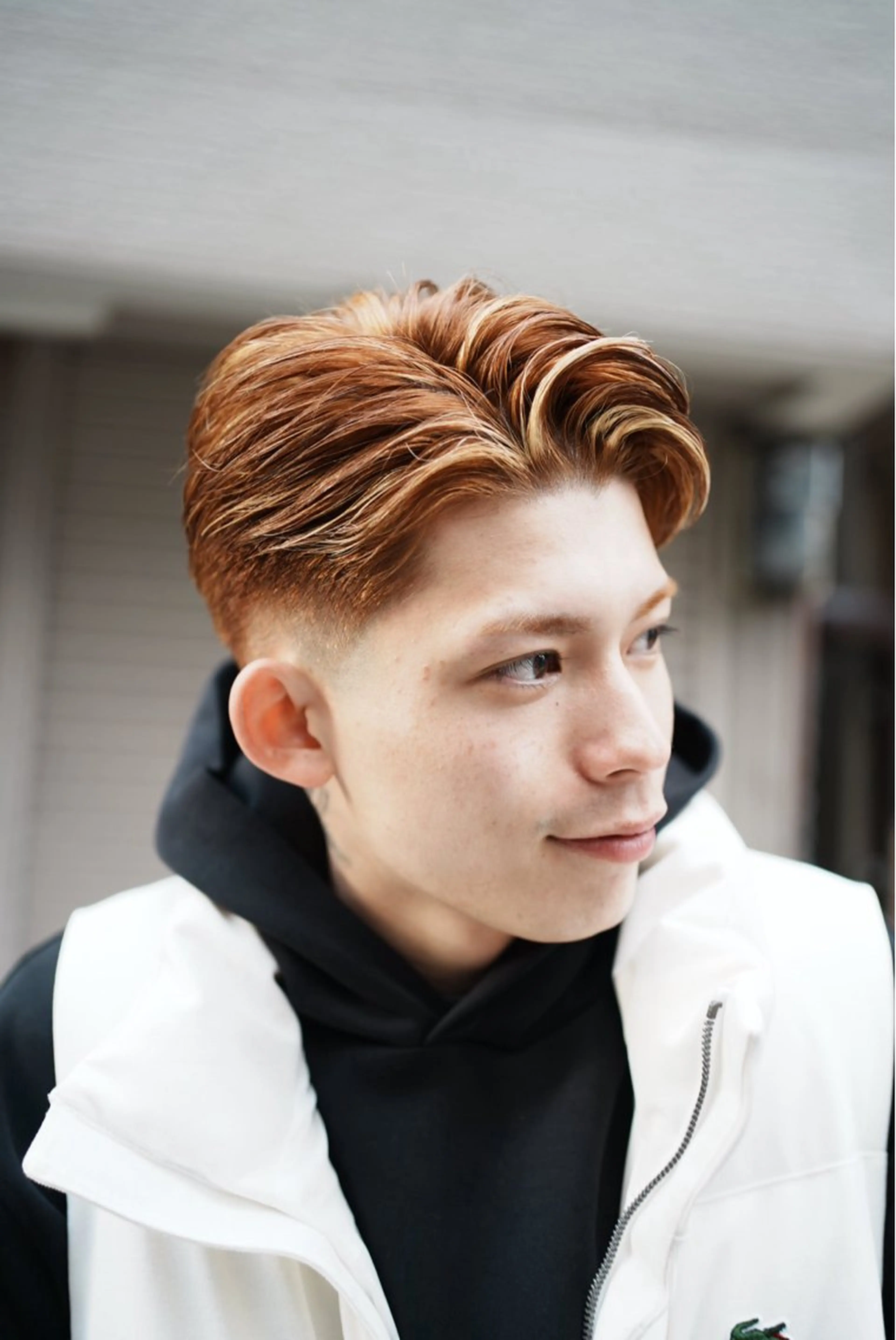 ショート カラー メンズ メンズハイライト ブラウンカラー ハイライトカラー ハイライト カット ヘアカラー トリートメント ヘアセット Men's salon ANSWER所属・メンズサロン ANSWERのヘアスタイル