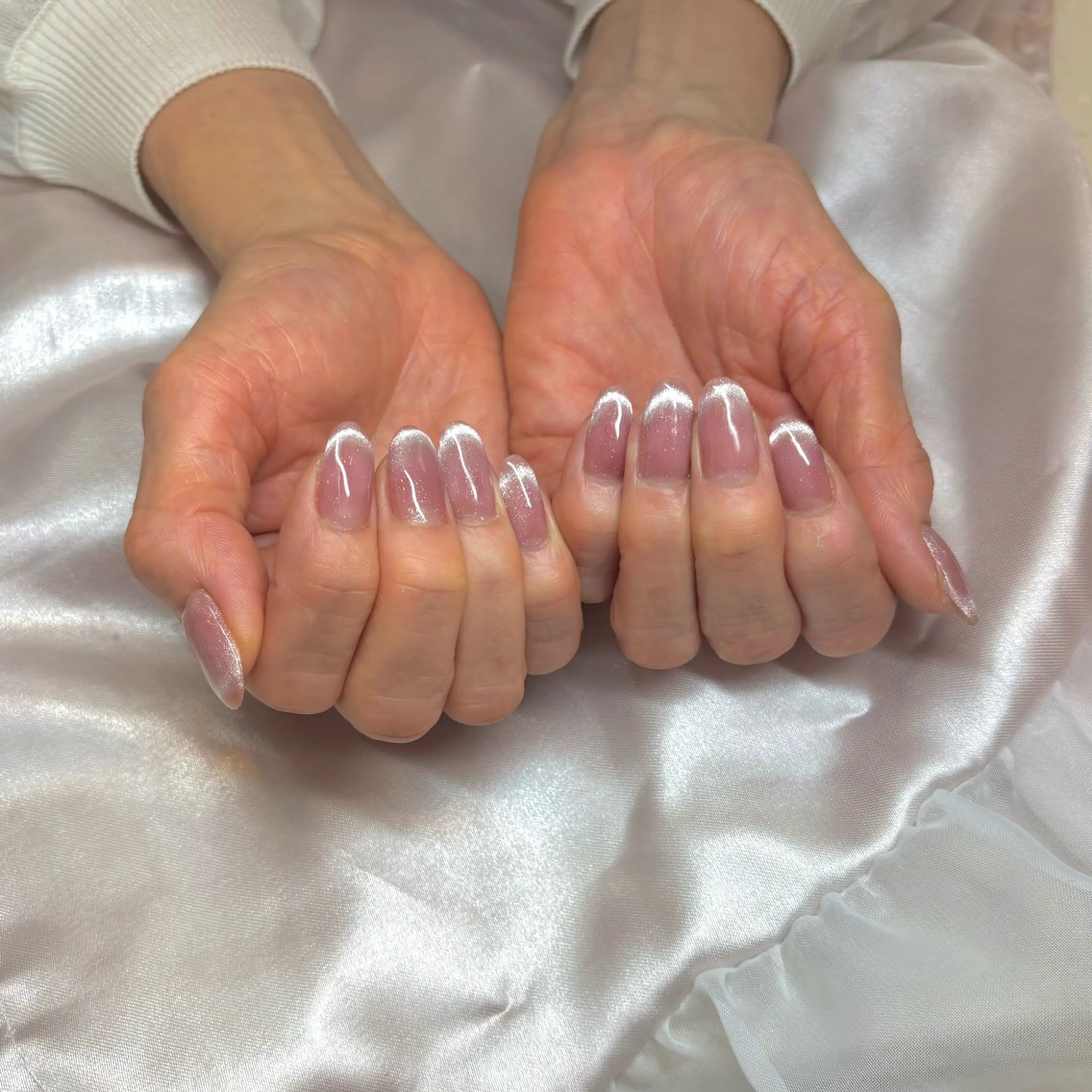 ネイル フレンチネイル マグネットネイル 小林 玲奈のネイルデザイン