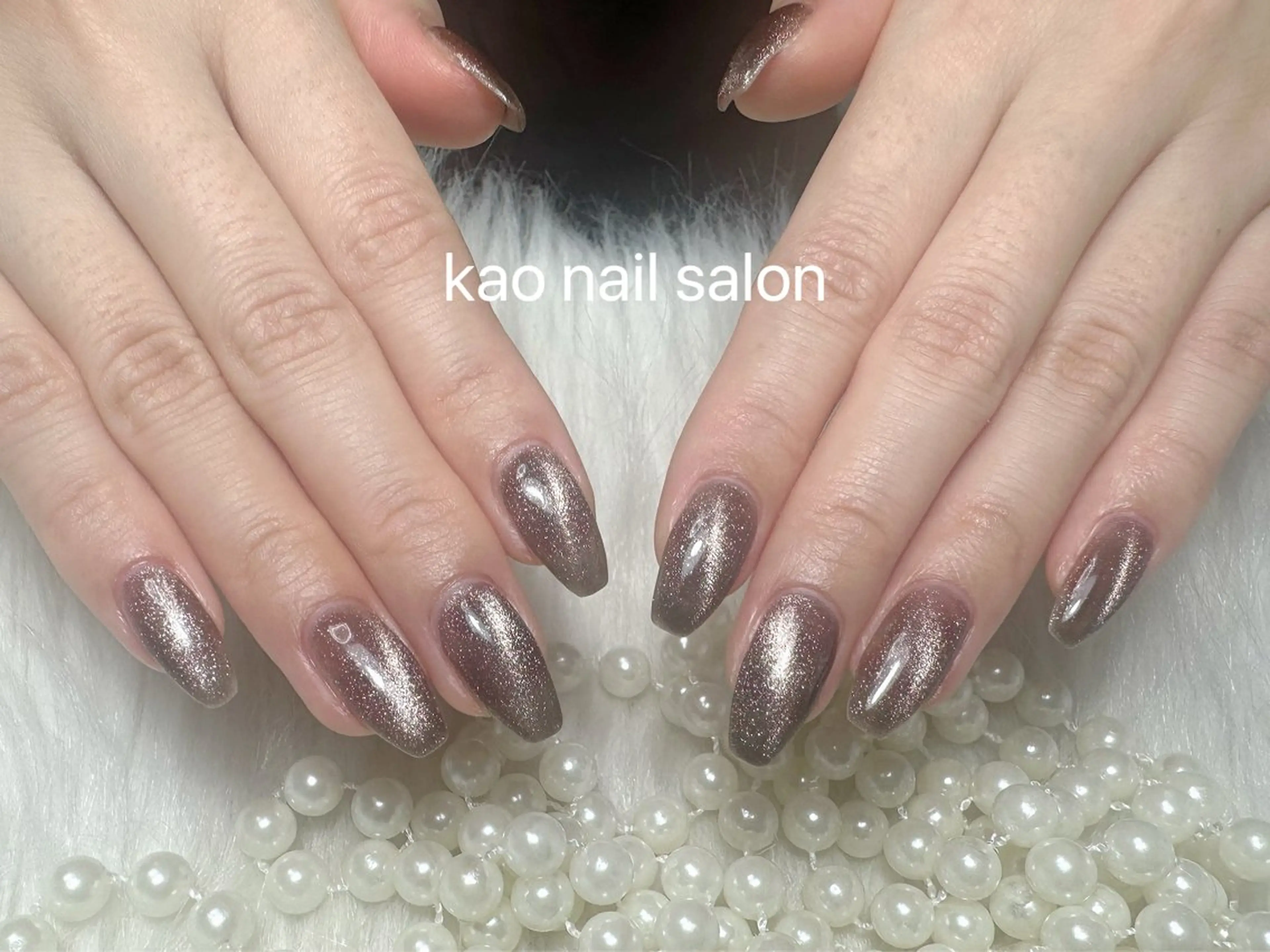 ネイル kao nail マグネット/長さだしのネイルデザイン