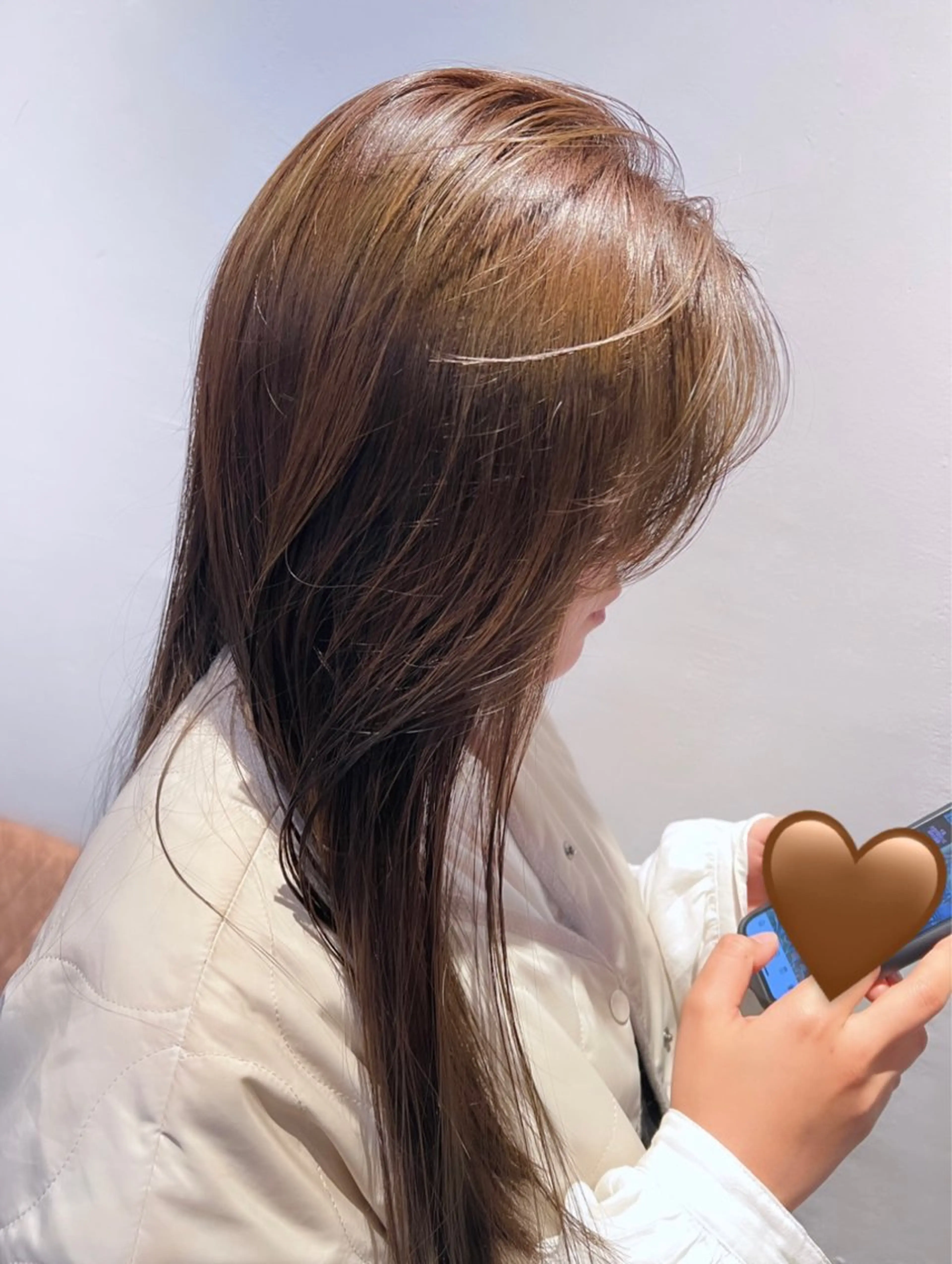 ロング ダン/メンズ/ 顔周り×透明感カラーのヘアスタイル