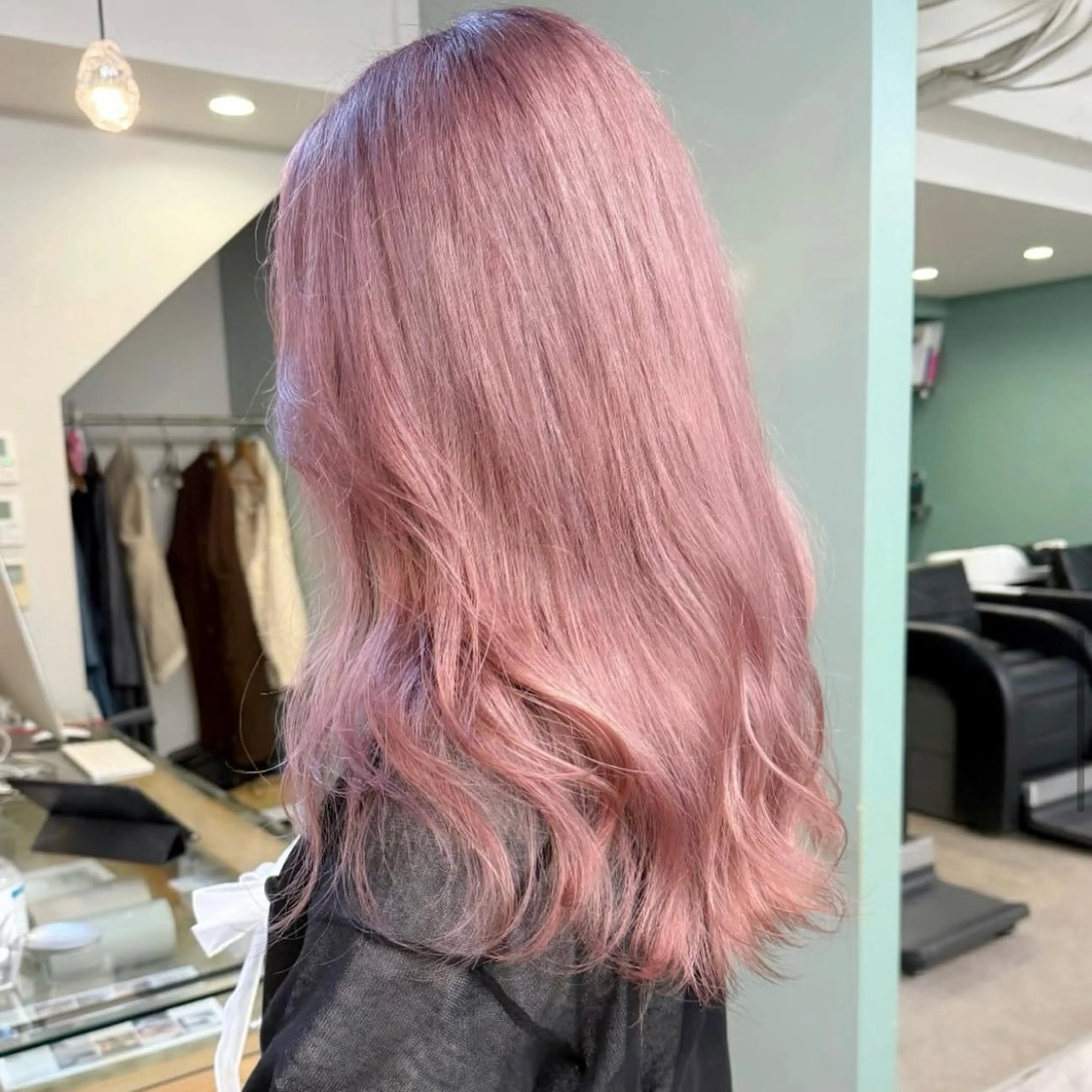 セミロング ヘアカラー ハイトーン/ MANA♡のヘアスタイル