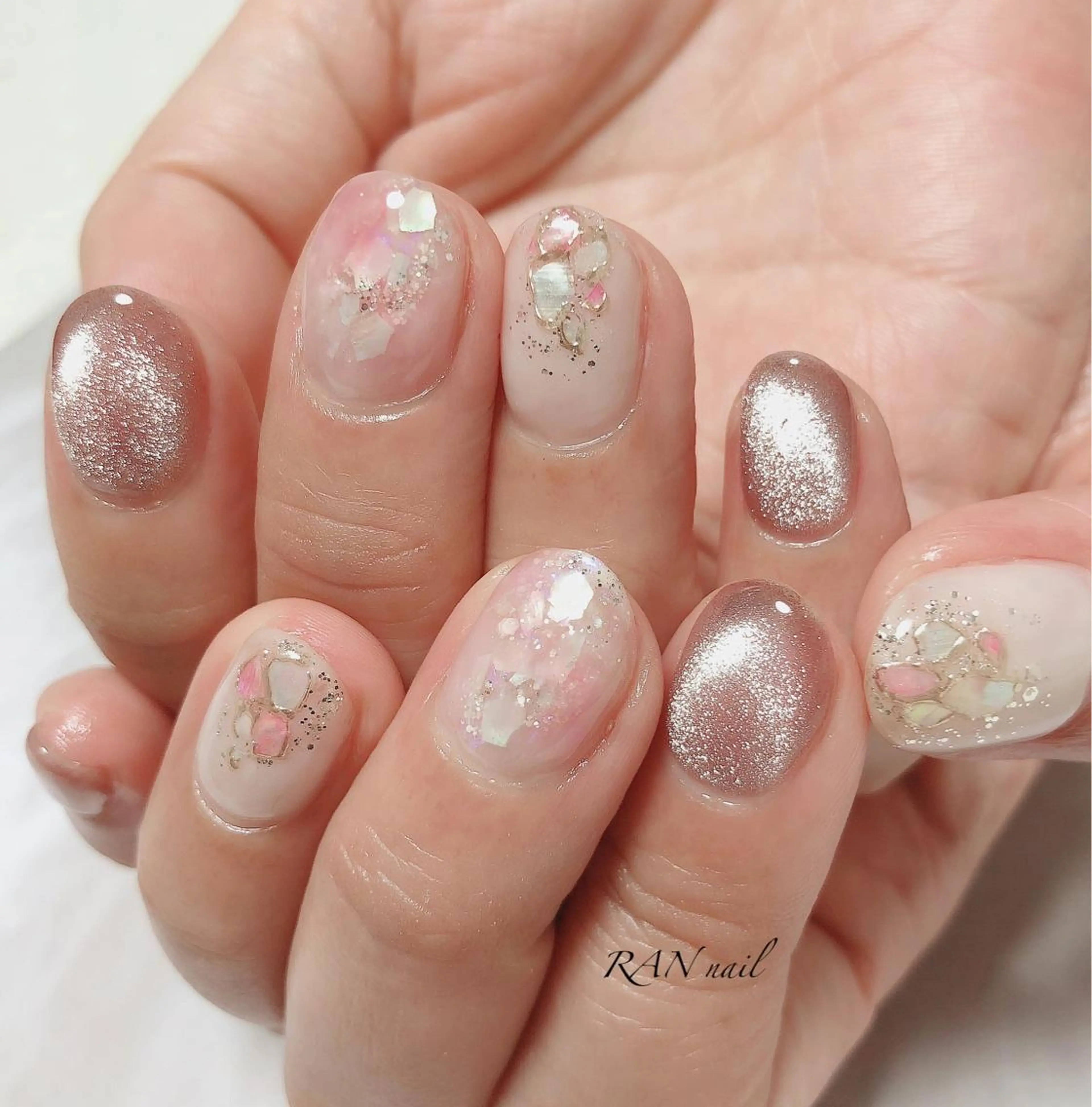 ネイル ジェルネイル マグネットネイル ミラーネイル ニュアンスネイル オフィスネイル RAN nail 〜ランネイル〜所属・RAN nailのネイルデザイン