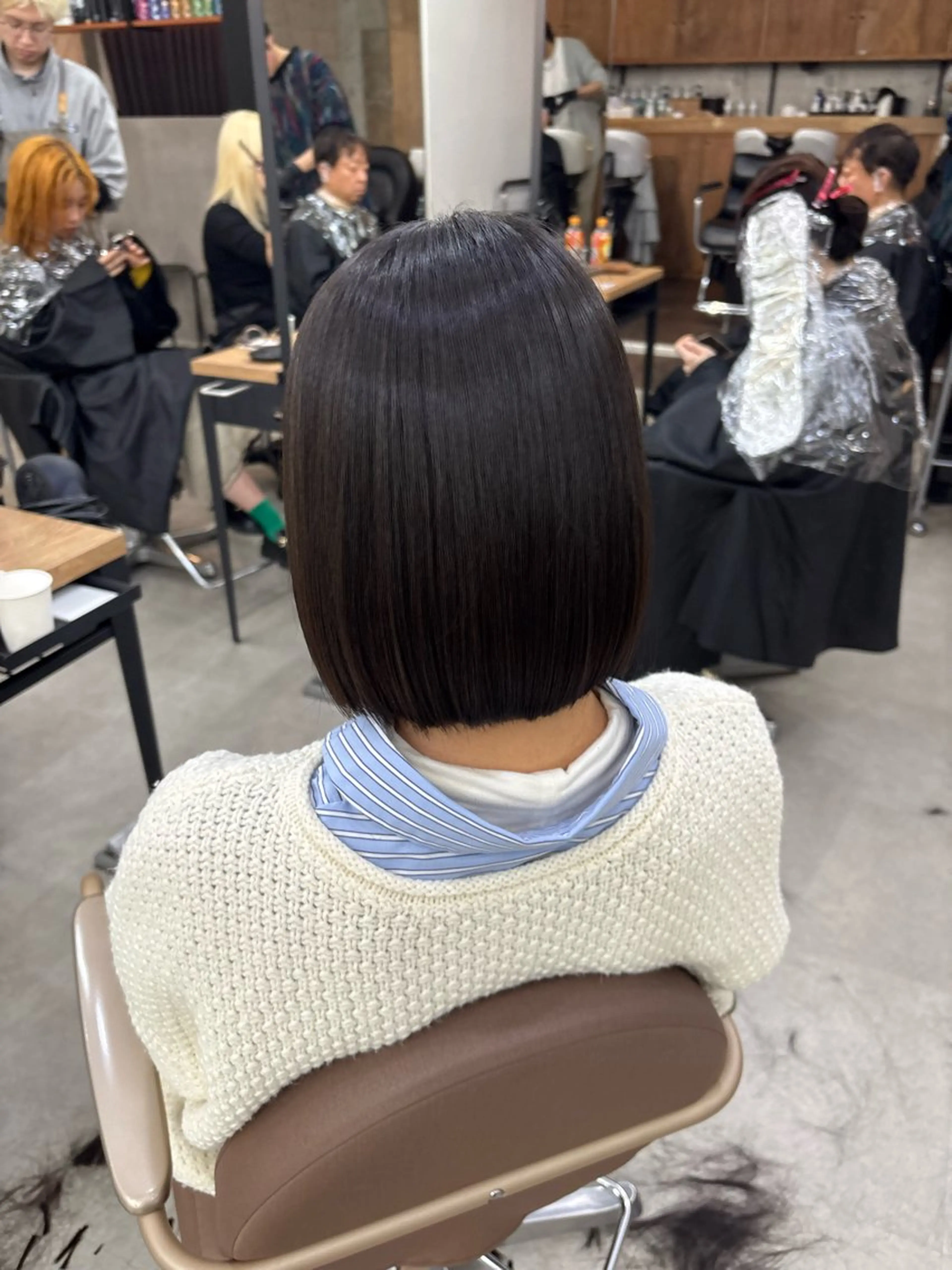 ショート 縮毛矯正 髪質改善／縮毛矯正 関根青葉のヘアスタイル