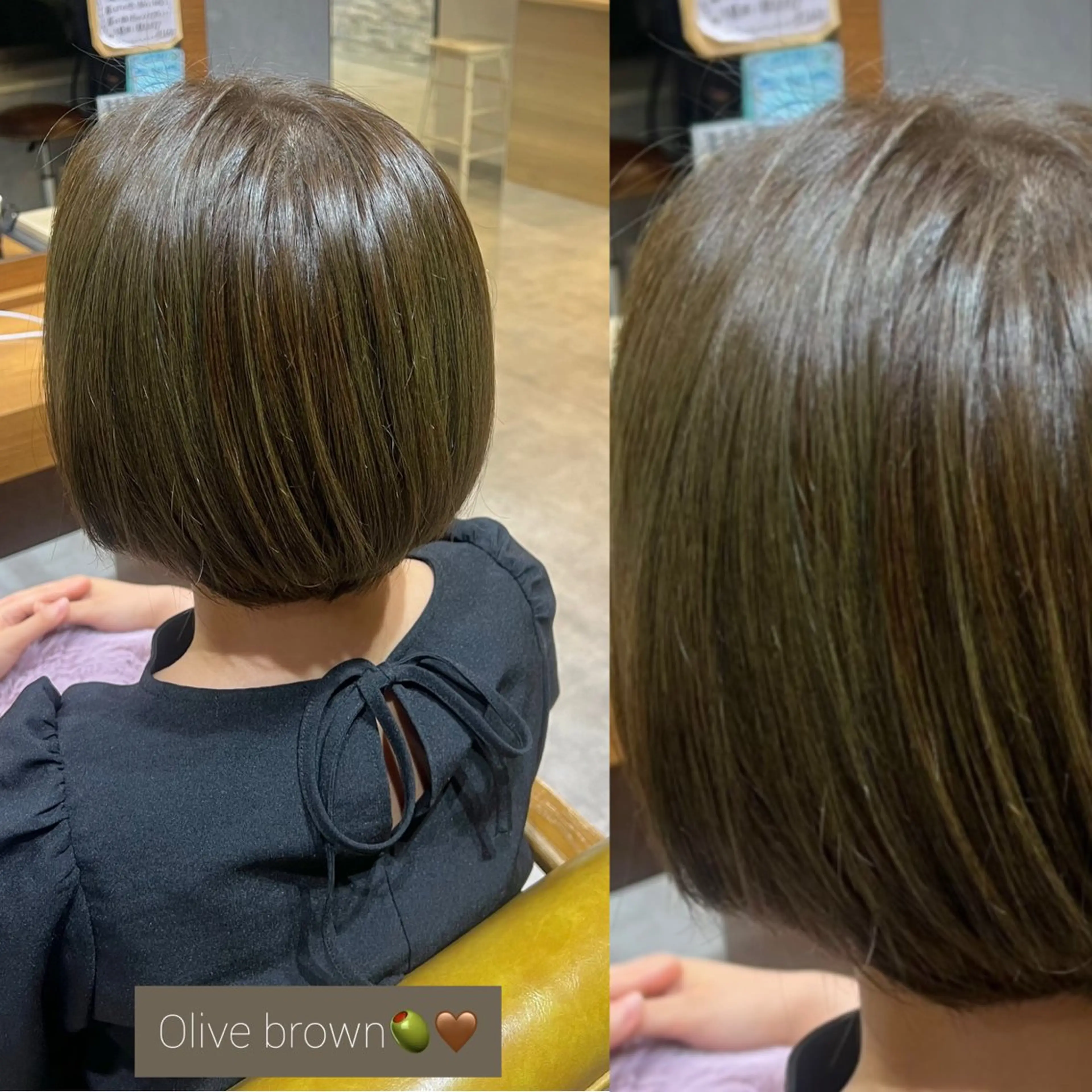 ショート カラー ブラウンカラー 透明感カラー オリーブブラウン ヘアカラー 🌺モデル募集中🥥 𝘈𝘺𝘢𝘯𝘦のヘアスタイル