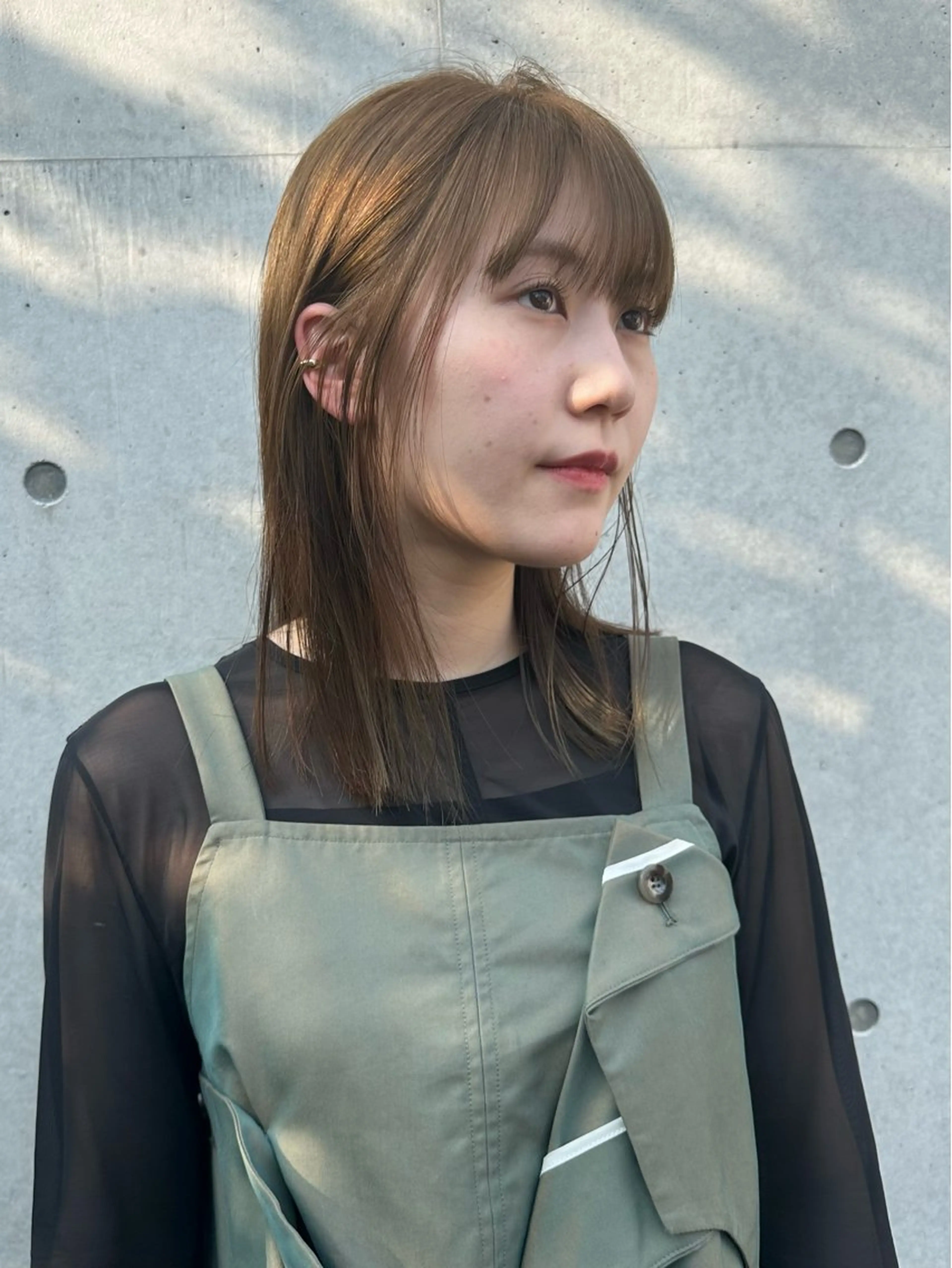 ミディアム カラー ボブ/似合わせカット /ニュアンスカラーのヘアスタイル