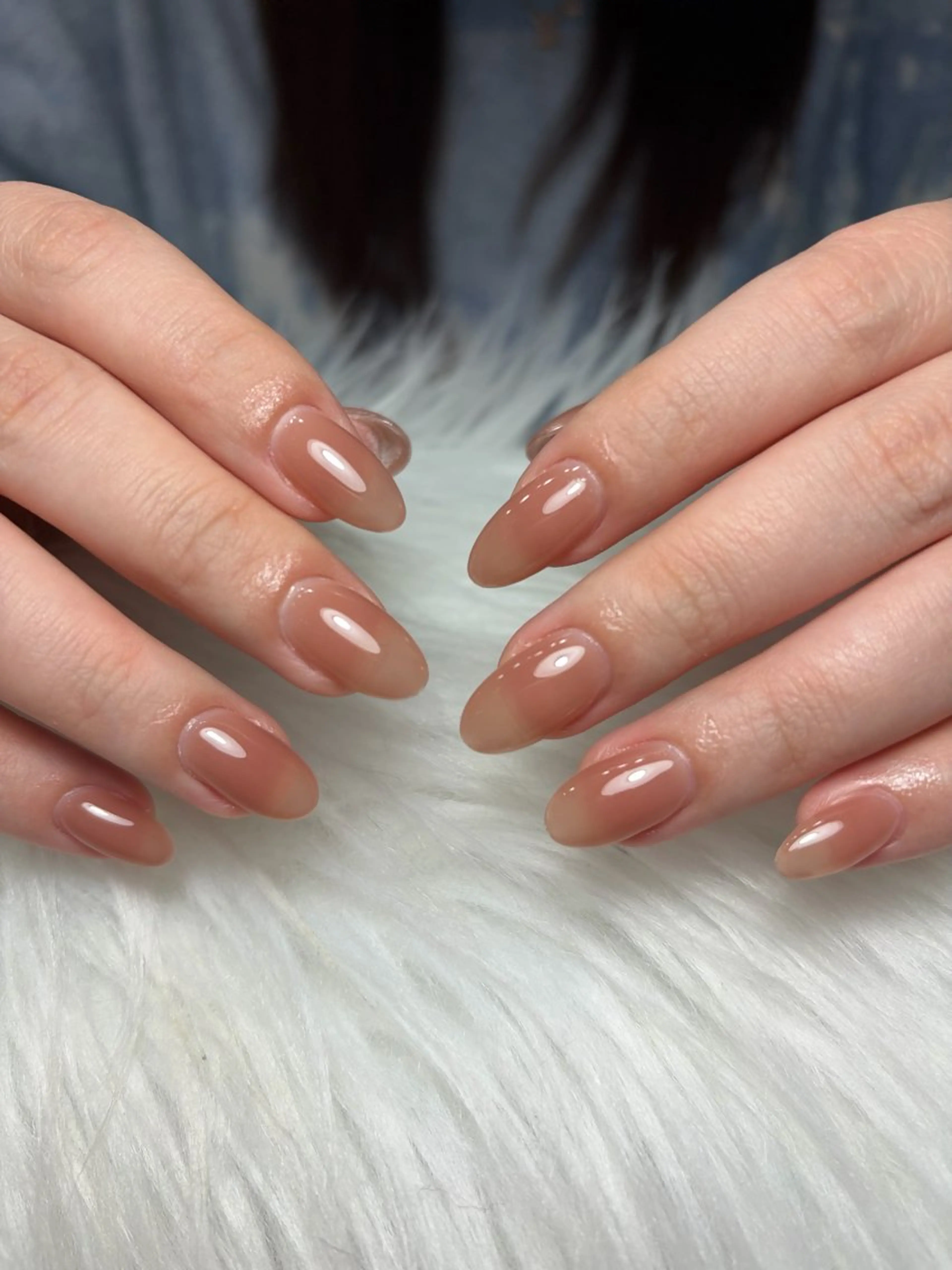 ネイル アートネイル 長さ出し ジェルネイル マグネットネイル ニュアンスネイル ハンドネイル Cloudy Chan Nailのネイルデザイン