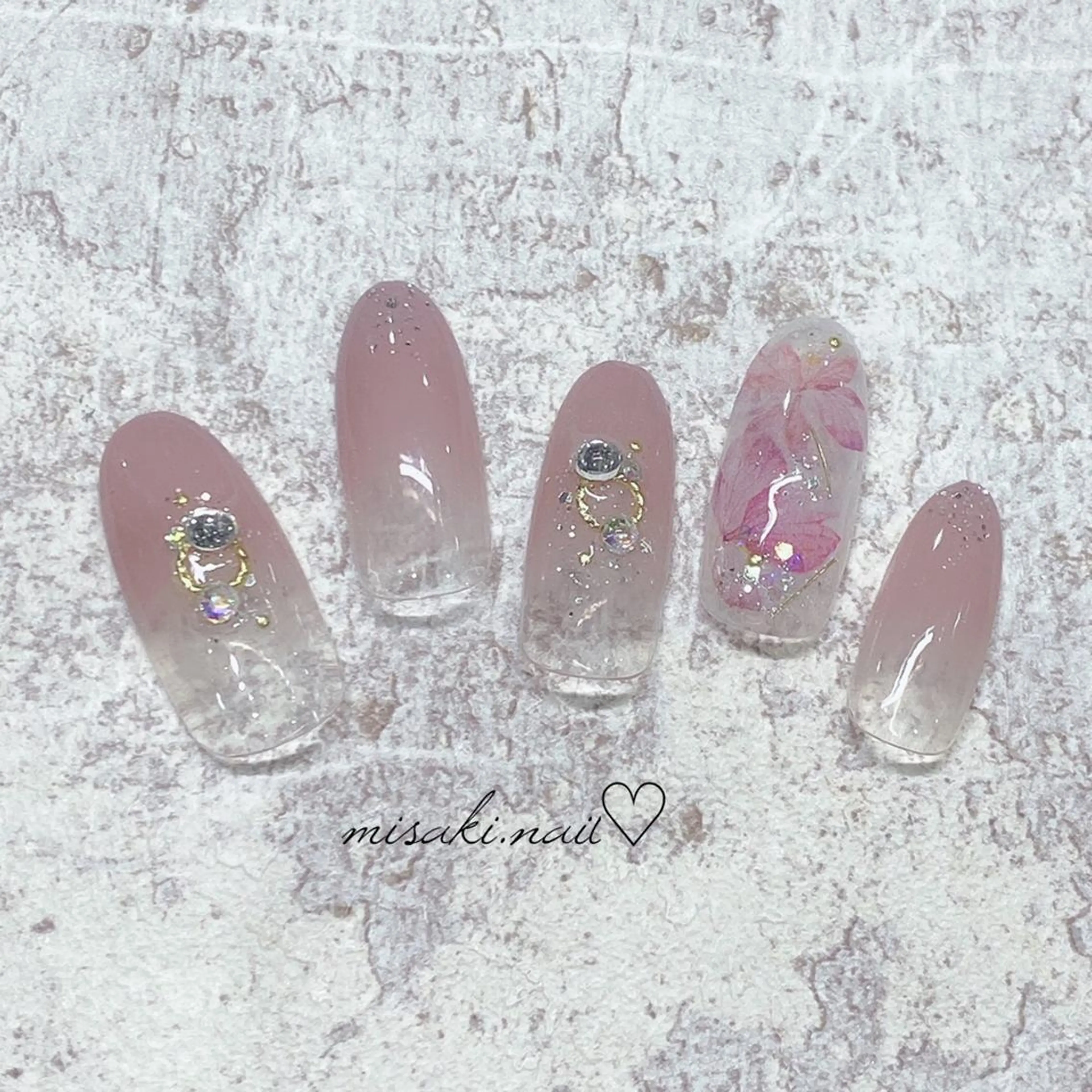 ネイル 韓国ネイル ワンホンネイル ハンドネイル nailsalon miinailsのネイルデザイン