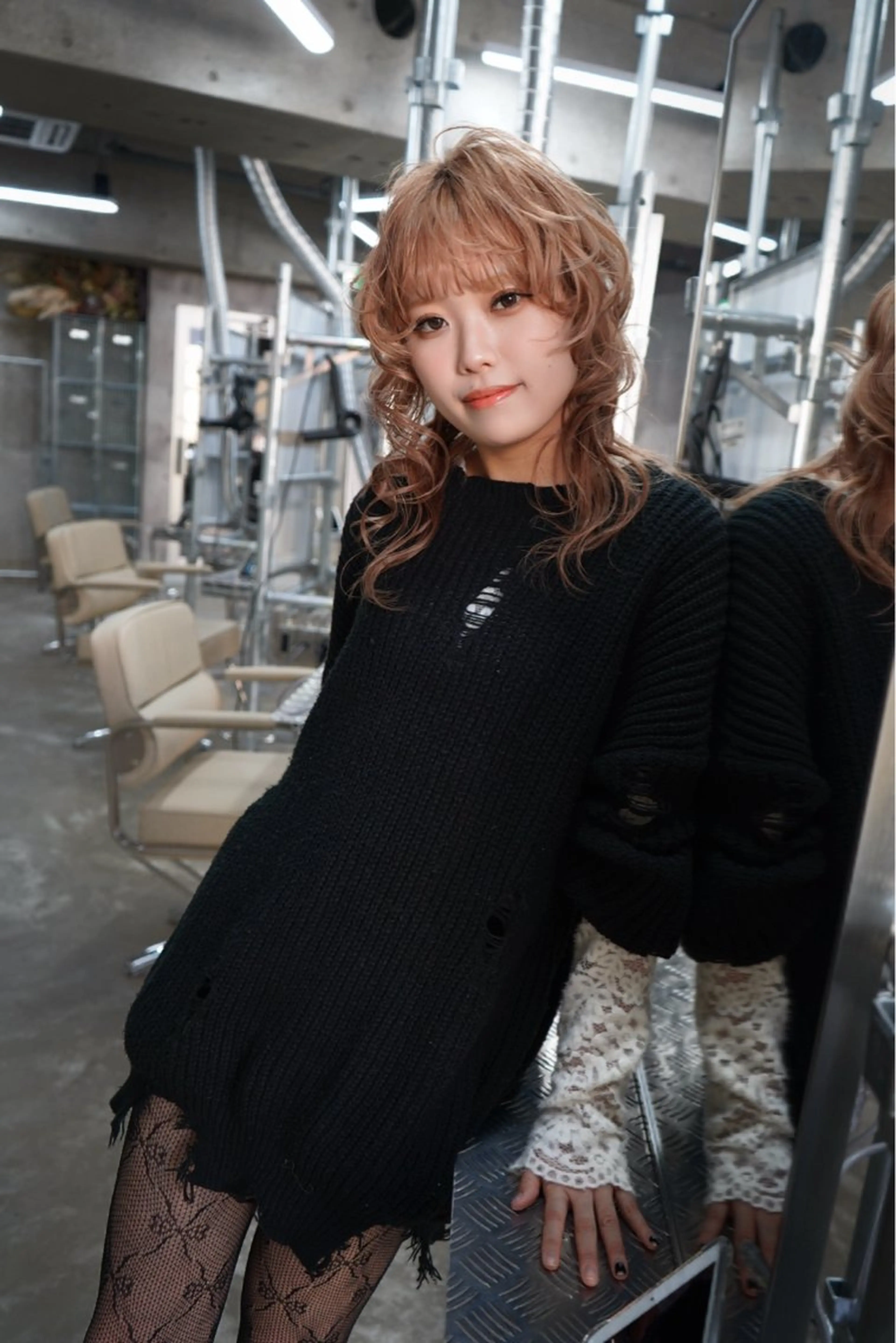 ミディアム ヘアカラー nehus.名古屋栄所属・大野 翔輝のヘアスタイル