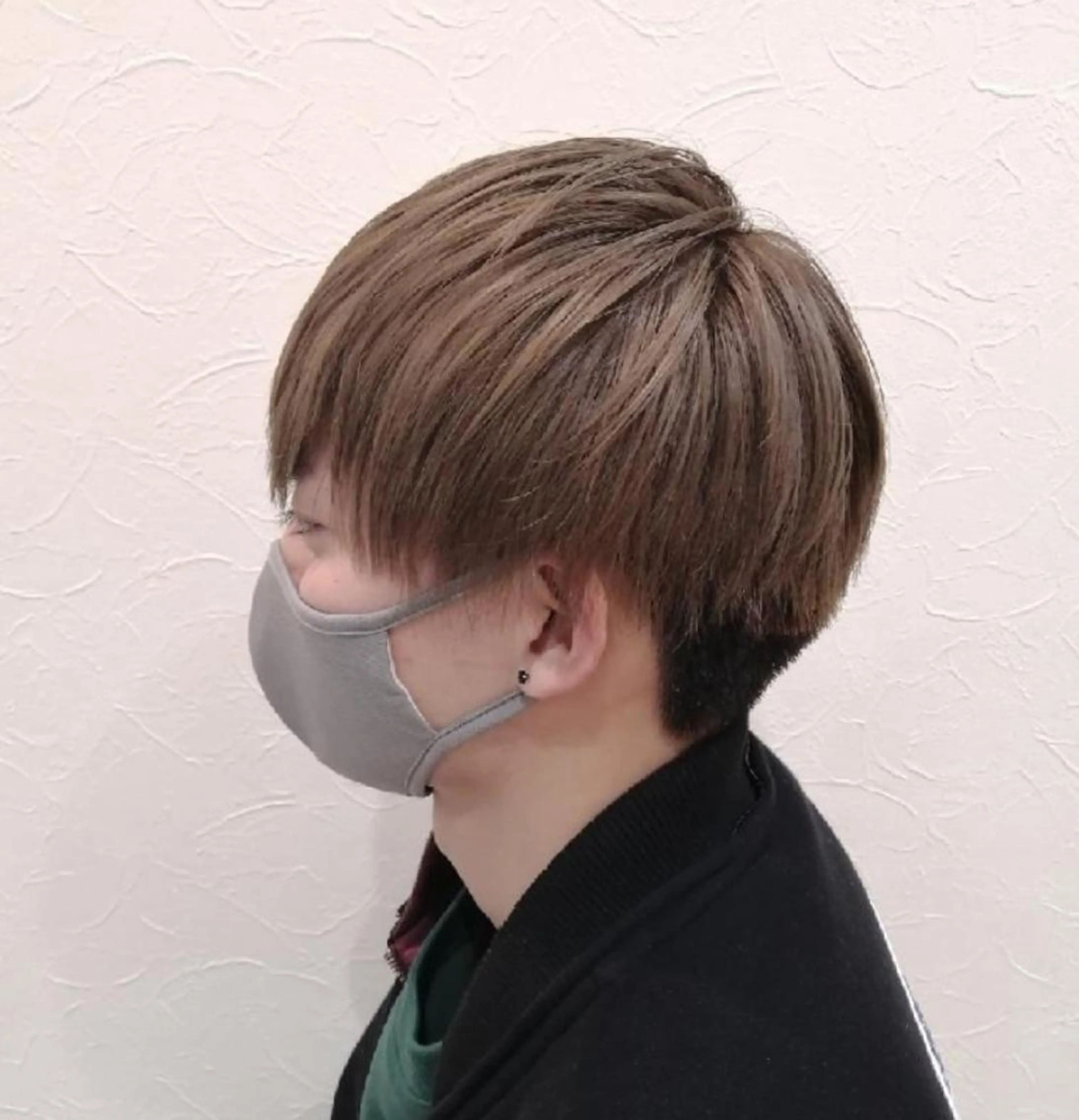 メンズ カラー 渡辺 愛枝/艶カラー🩵のヘアスタイル