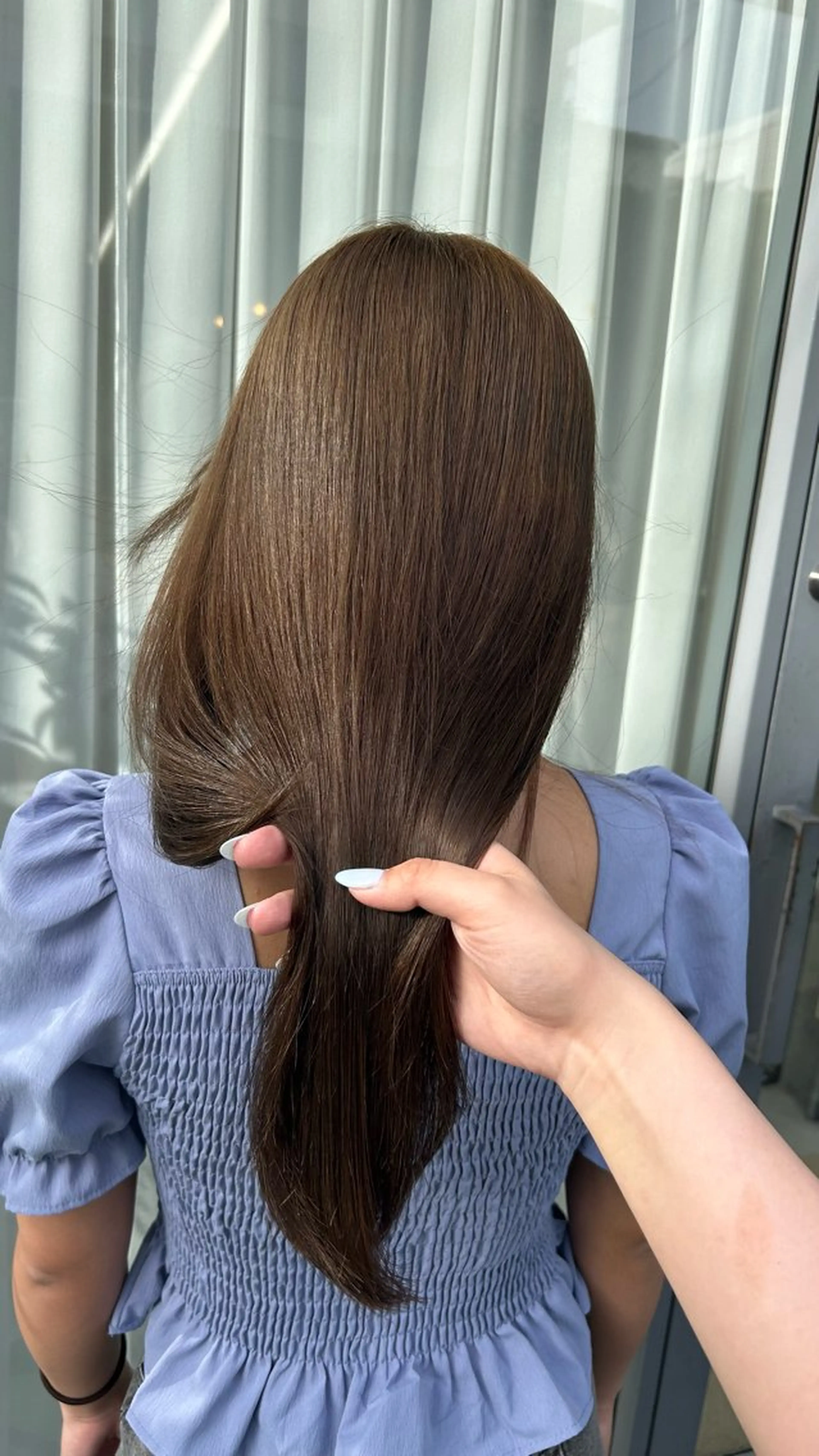 ロング ヘアカラー トリートメント Lomalia Yuuka/42🩵のヘアスタイル