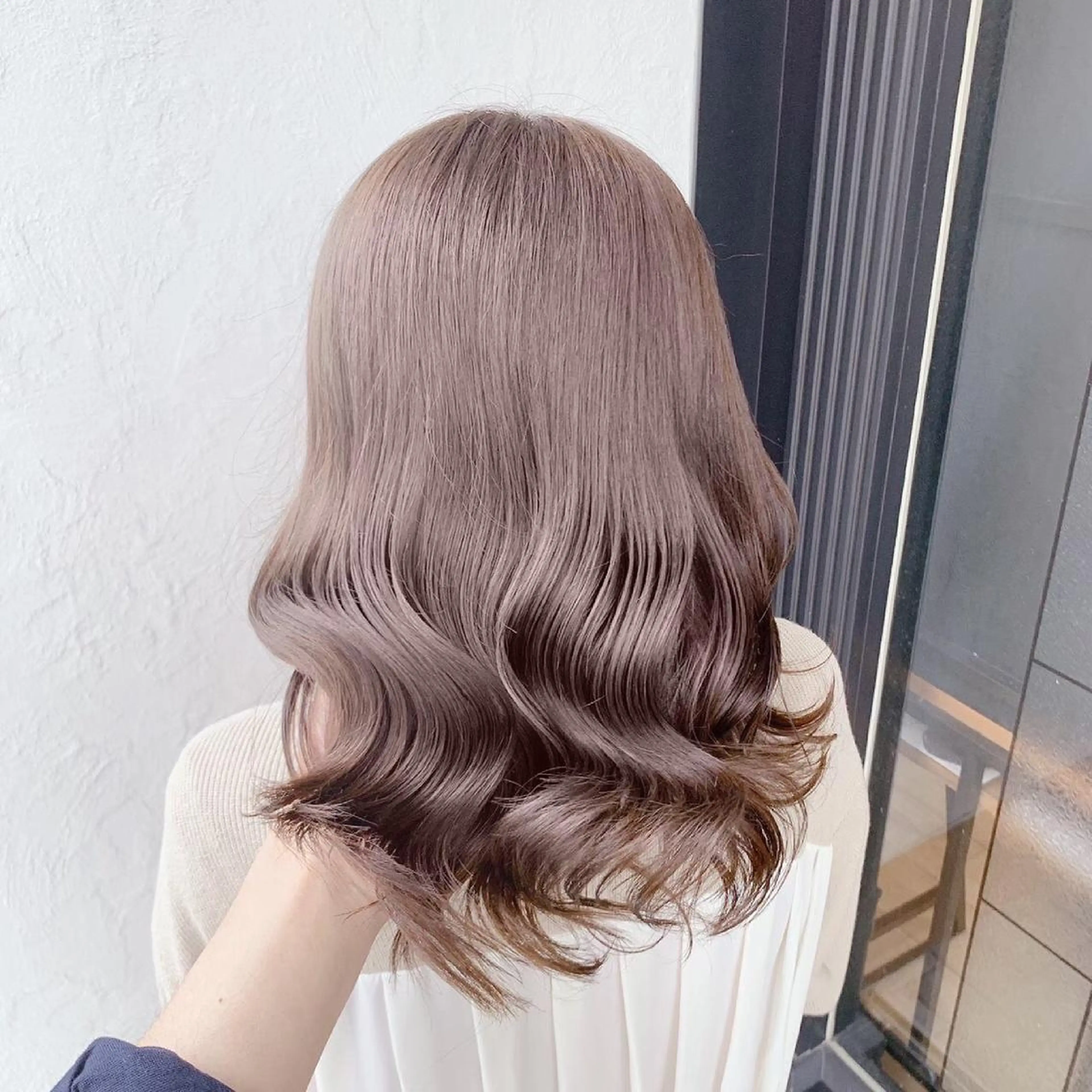 ミディアム カラー ヘアアレンジ 髪質改善/ ツヤ髪カラー/高井のヘアスタイル