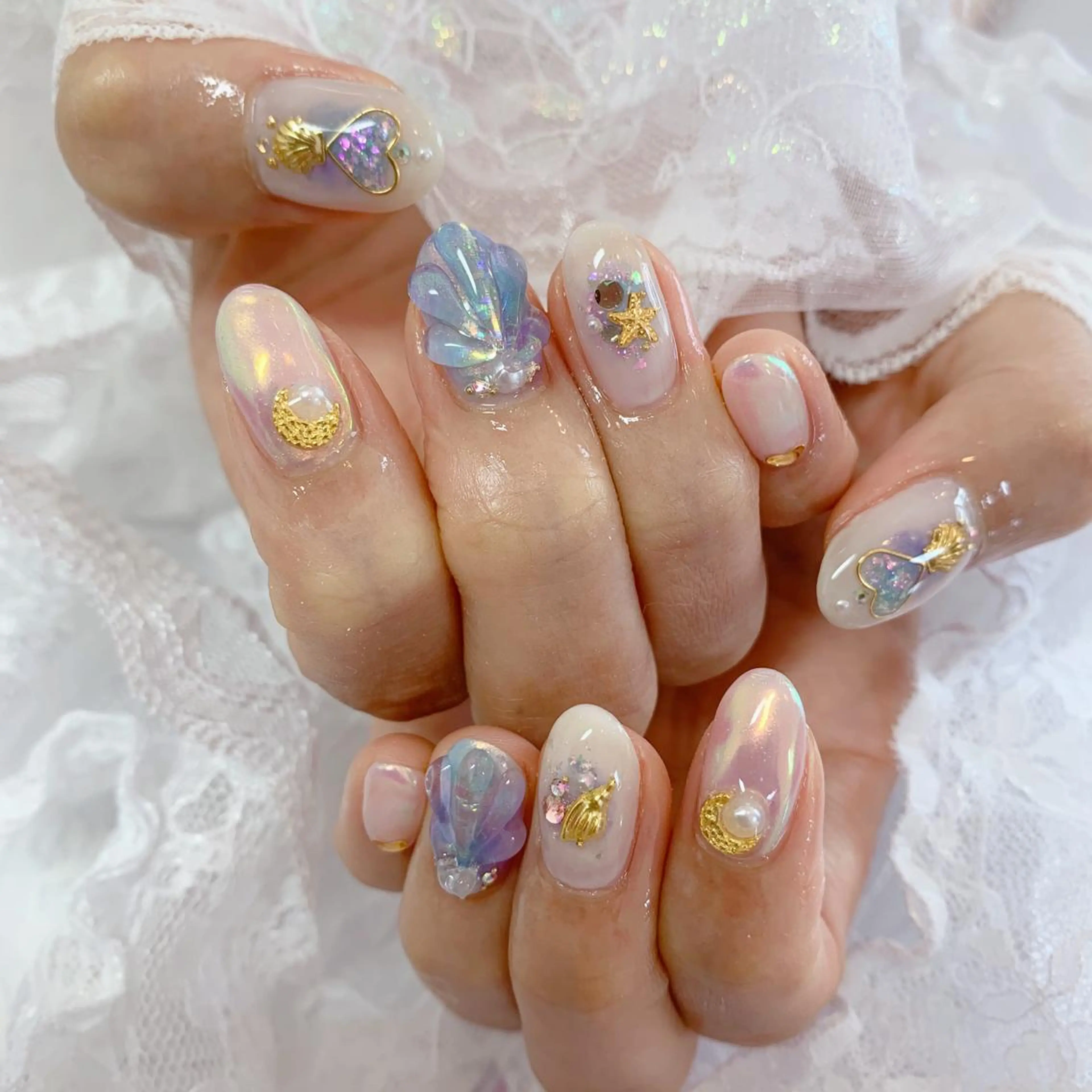 ネイル ハンドネイル La neige* yuki 🥯🍑のネイルデザイン