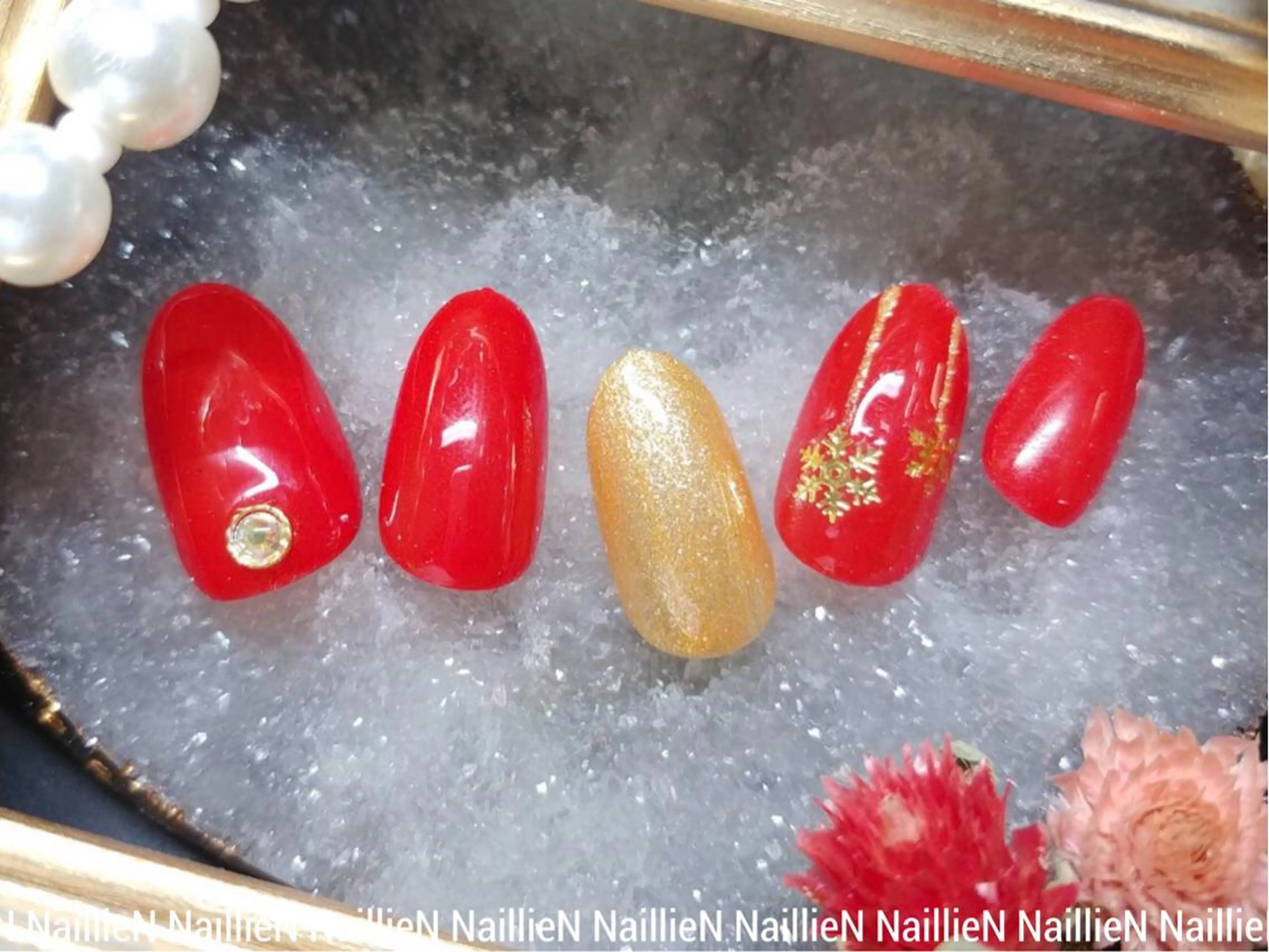 ネイル 冬ネイル クリスマス Nail lieNのネイルデザイン