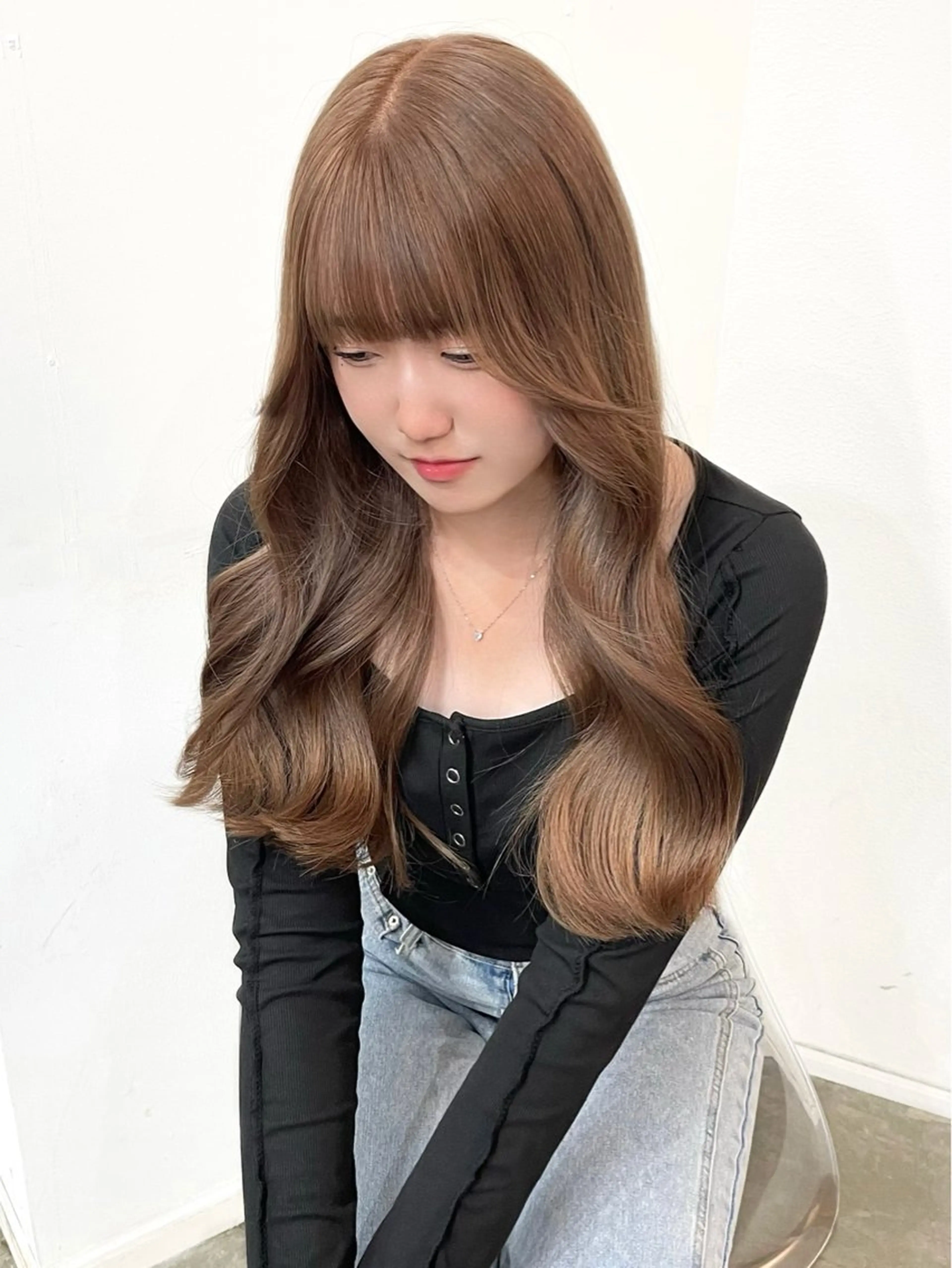 🎀おひとり様のみ♡minimo限定特別クーポン🎀ケアダブルカラー（ケアブリーチ込）＋トリートメント🖤の写真