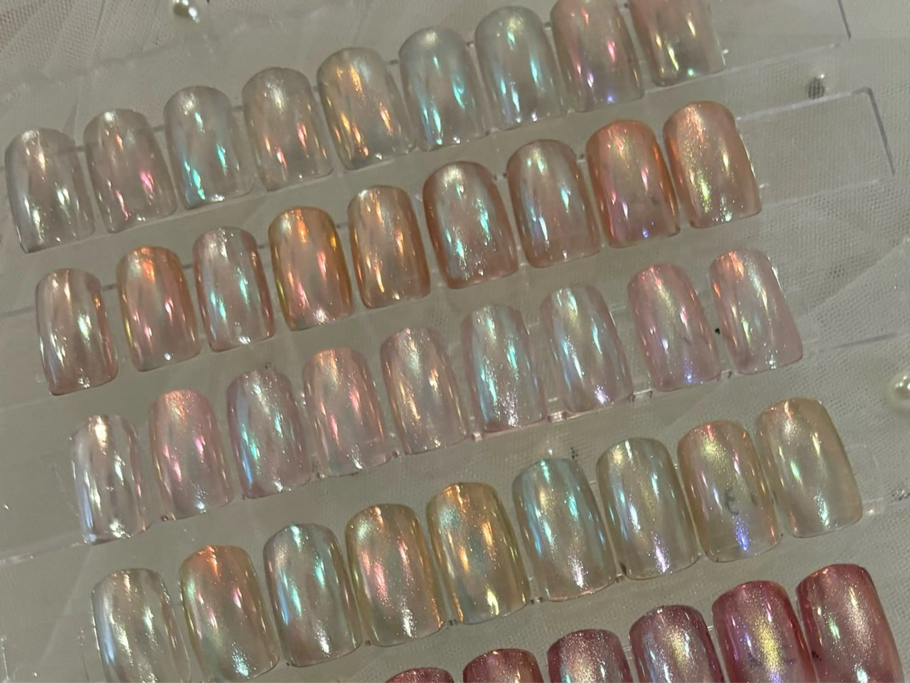 ミニモ学割🉐🫧うるちゅるんネイル🫧ミラーネイルの写真