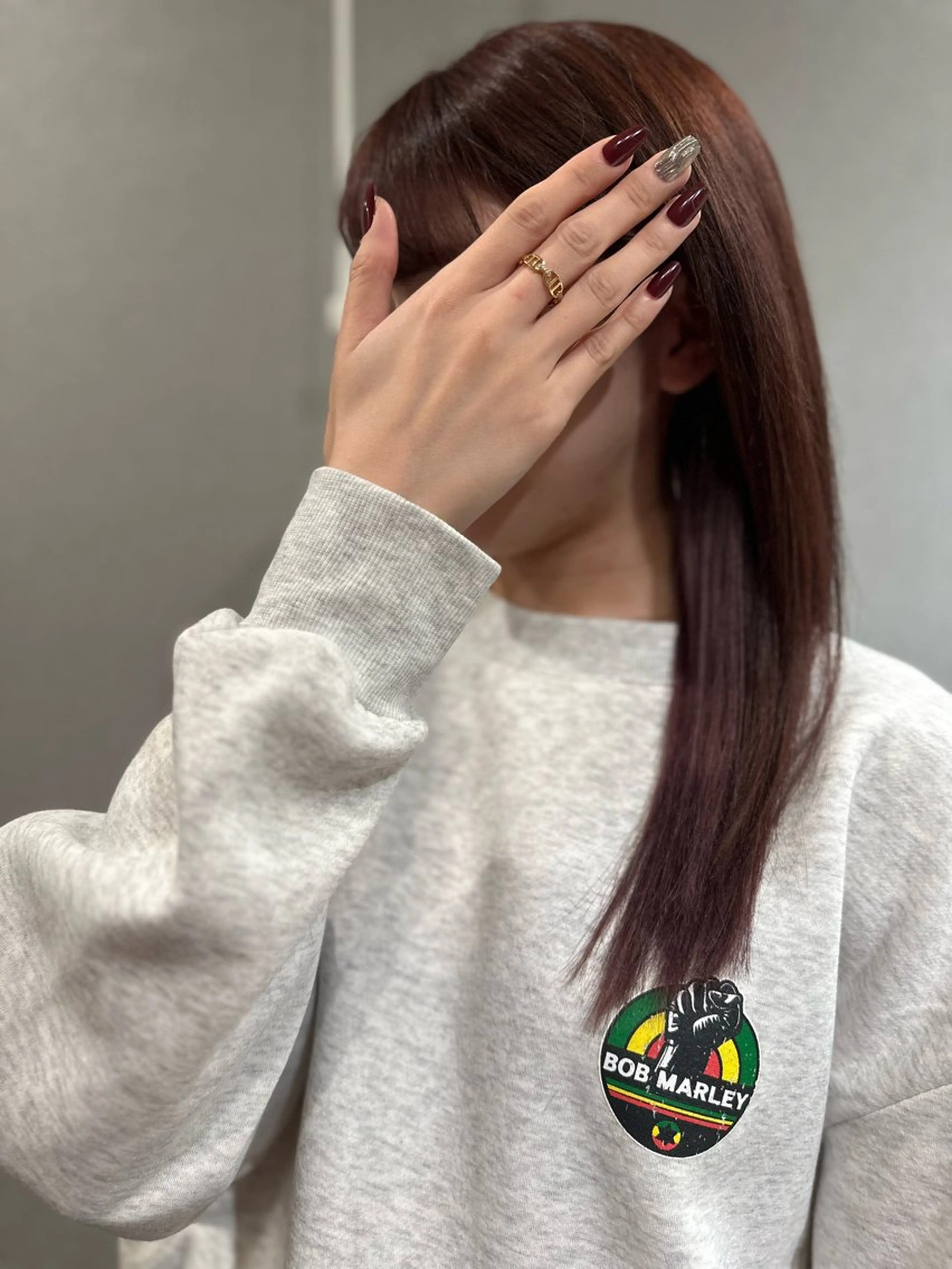 ロング カラー カット ヘアカラー トリートメント K Harukaのヘアスタイル