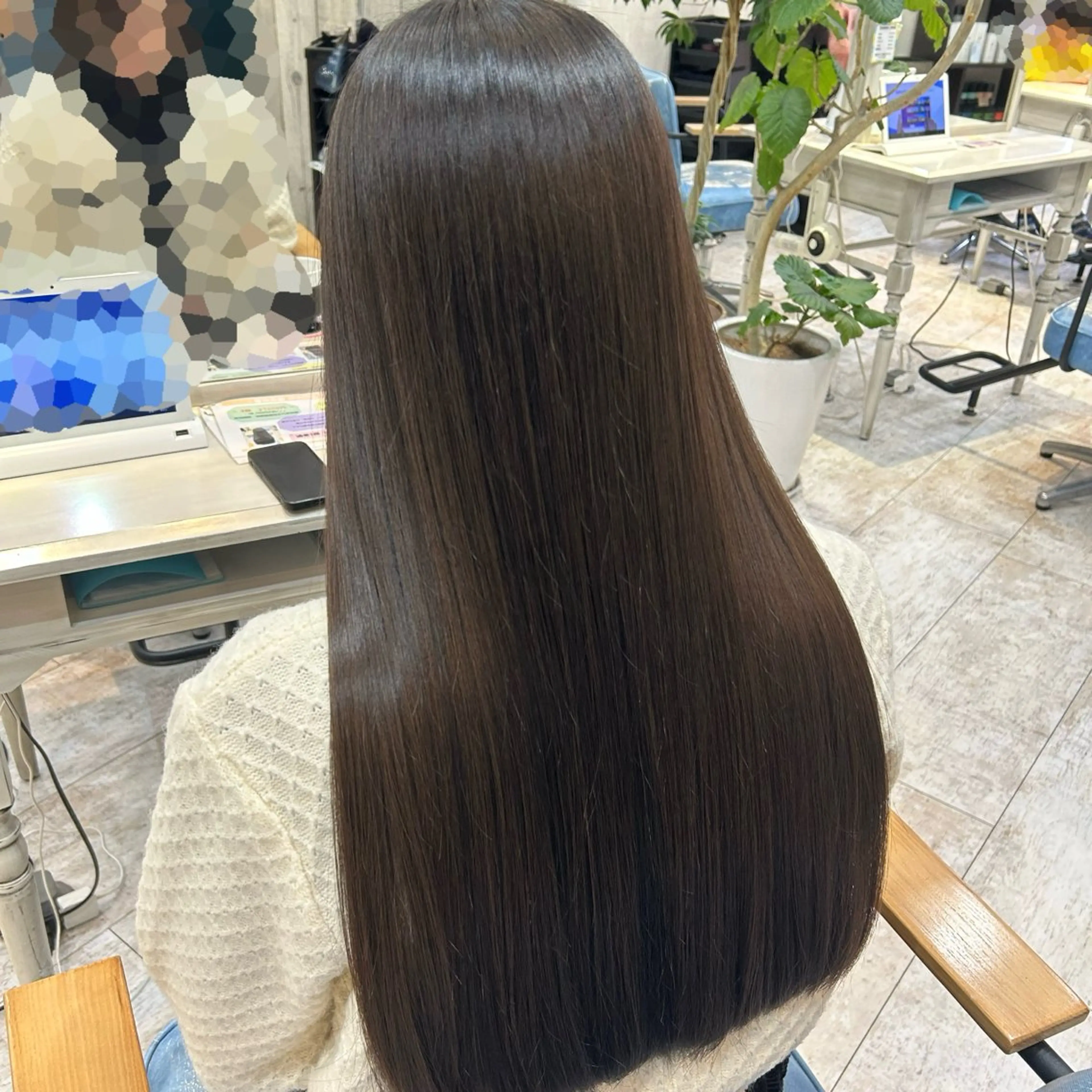 ロング カット トリートメント 🫧透け感⋆艶髪💎 山口アヤカのヘアスタイル