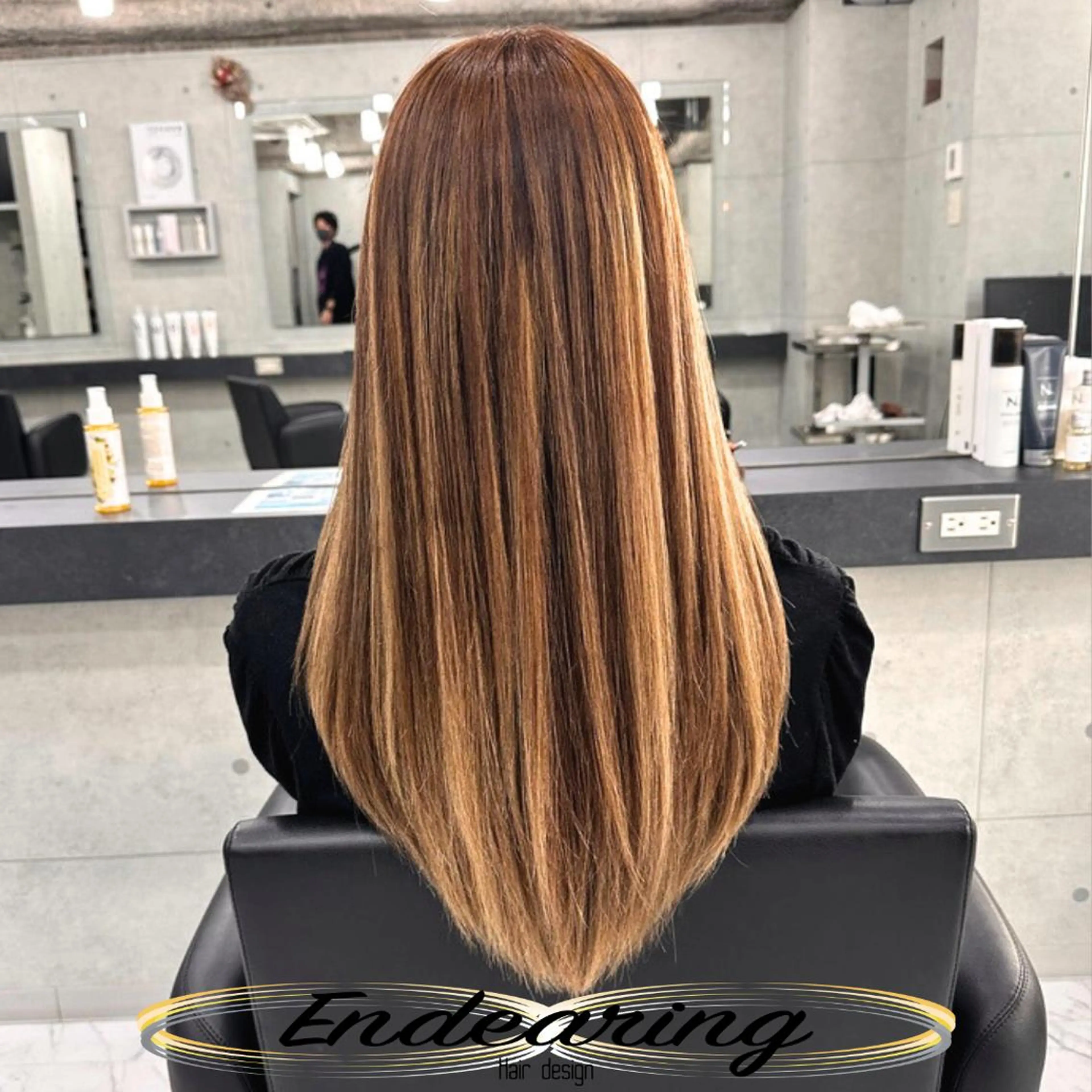 カラー 透明感カラー ハイライトカラー カット ヘアカラー トリートメント Endearing 銀座/レイヤーカットのヘアスタイル