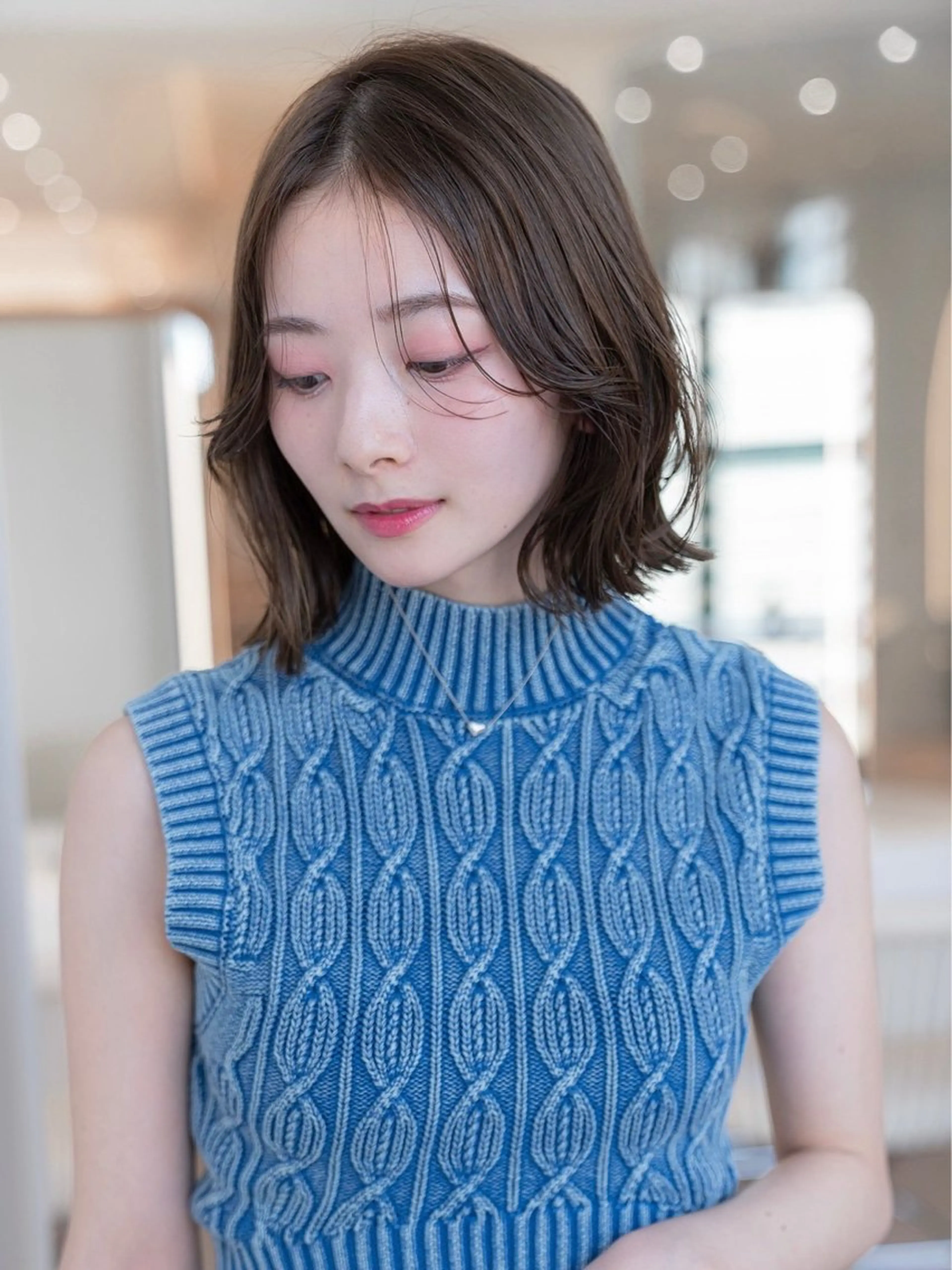 ミディアム カラー ✨髪質改善 縮毛矯正 艶髪 立川 コウキ✨のヘアスタイル