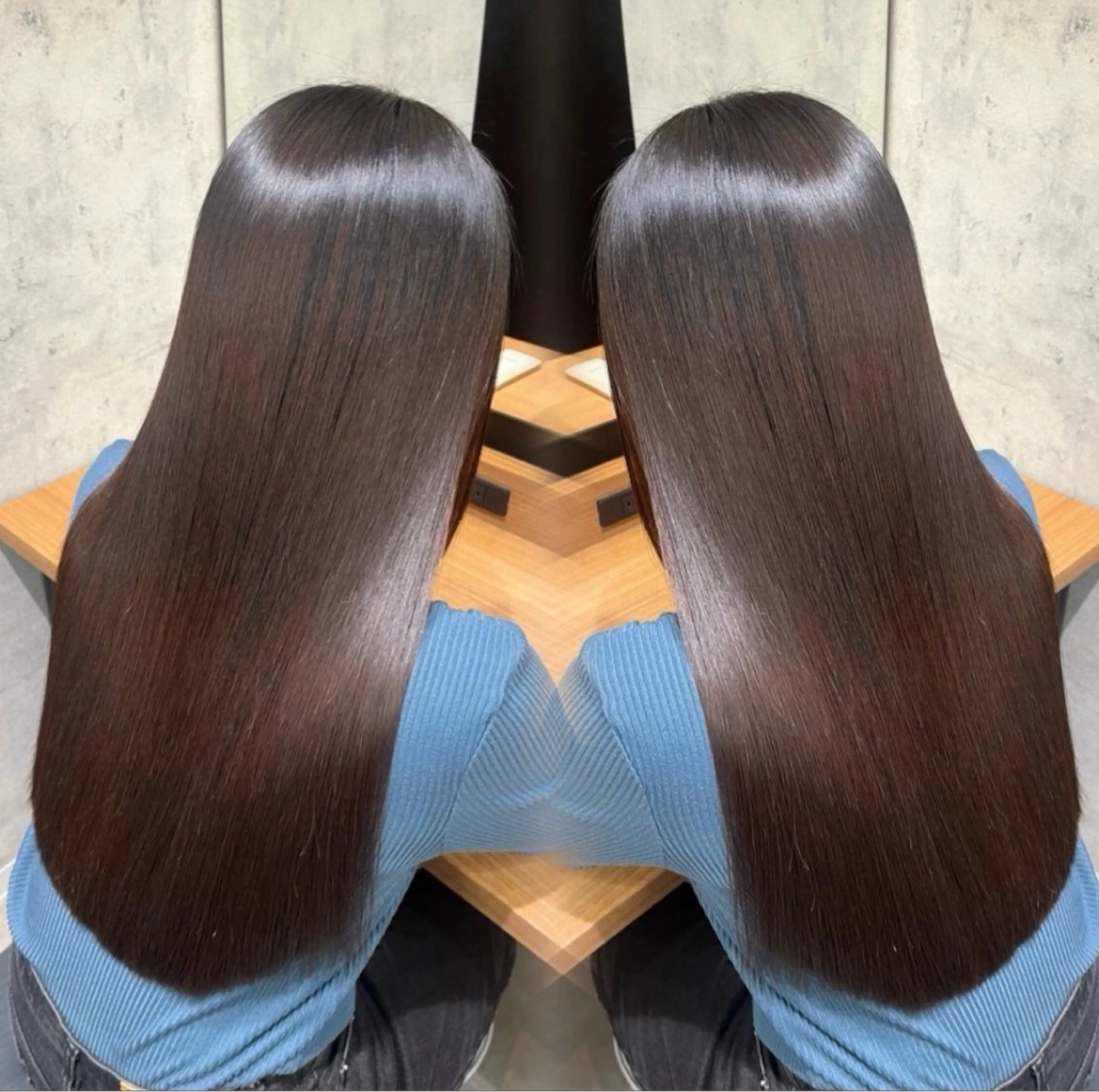 ロング 縮毛矯正 トリートメント RAF TOKYO 2nd 今泉店所属・RAF KAEDEのヘアスタイル