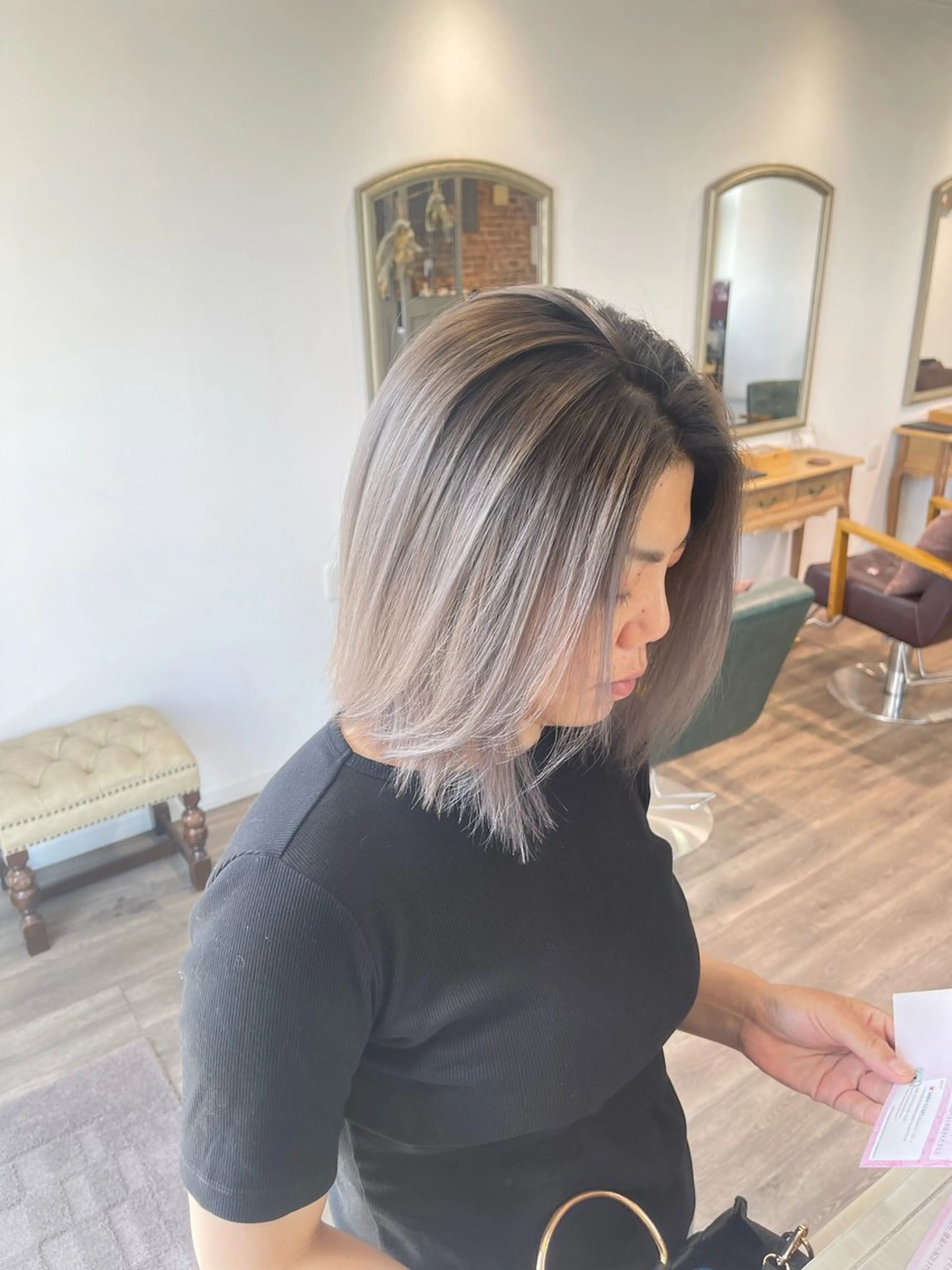 ミディアム カラー ヘアカラー Felice Erikaのヘアスタイル