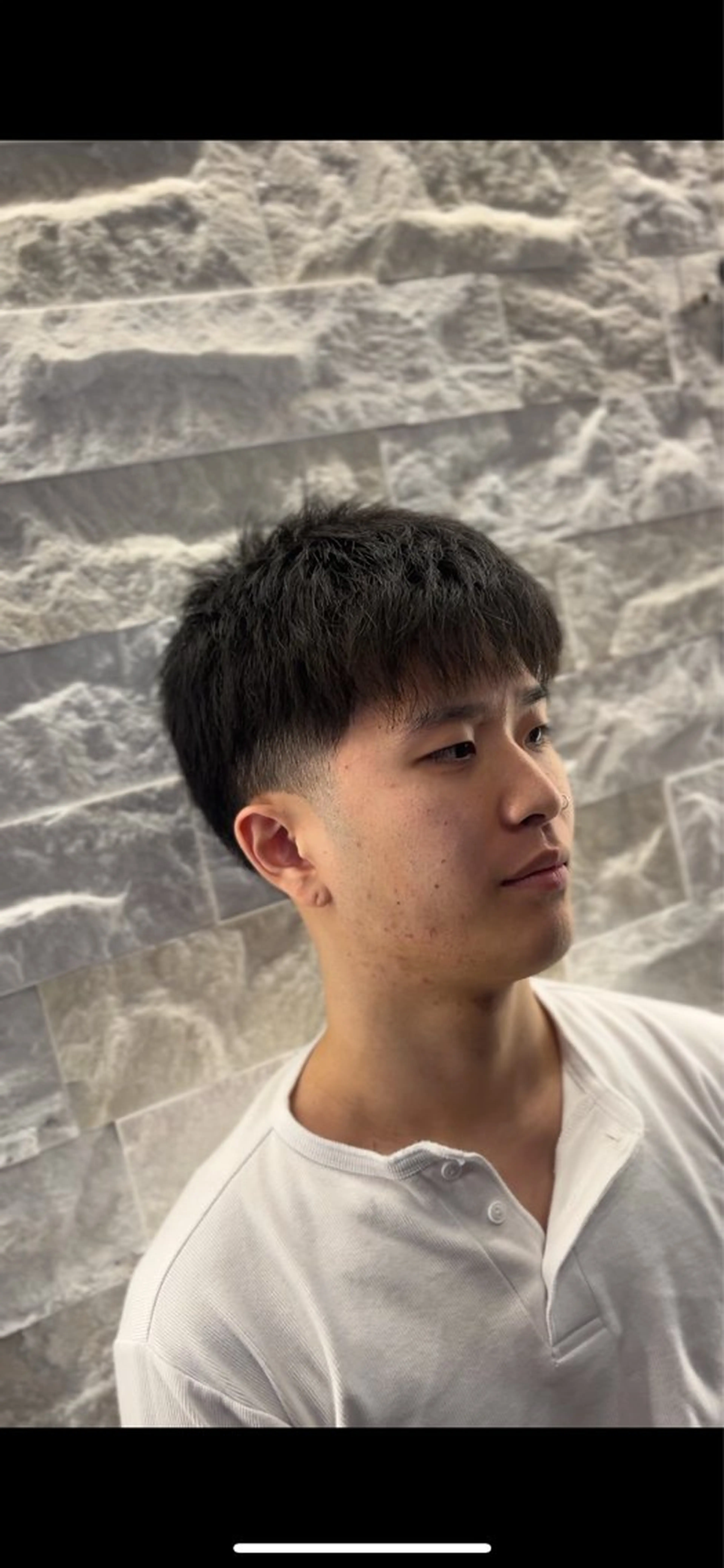 ショート メンズ フェードカット Smail Hair 大森店所属・安立 玲於のヘアスタイル